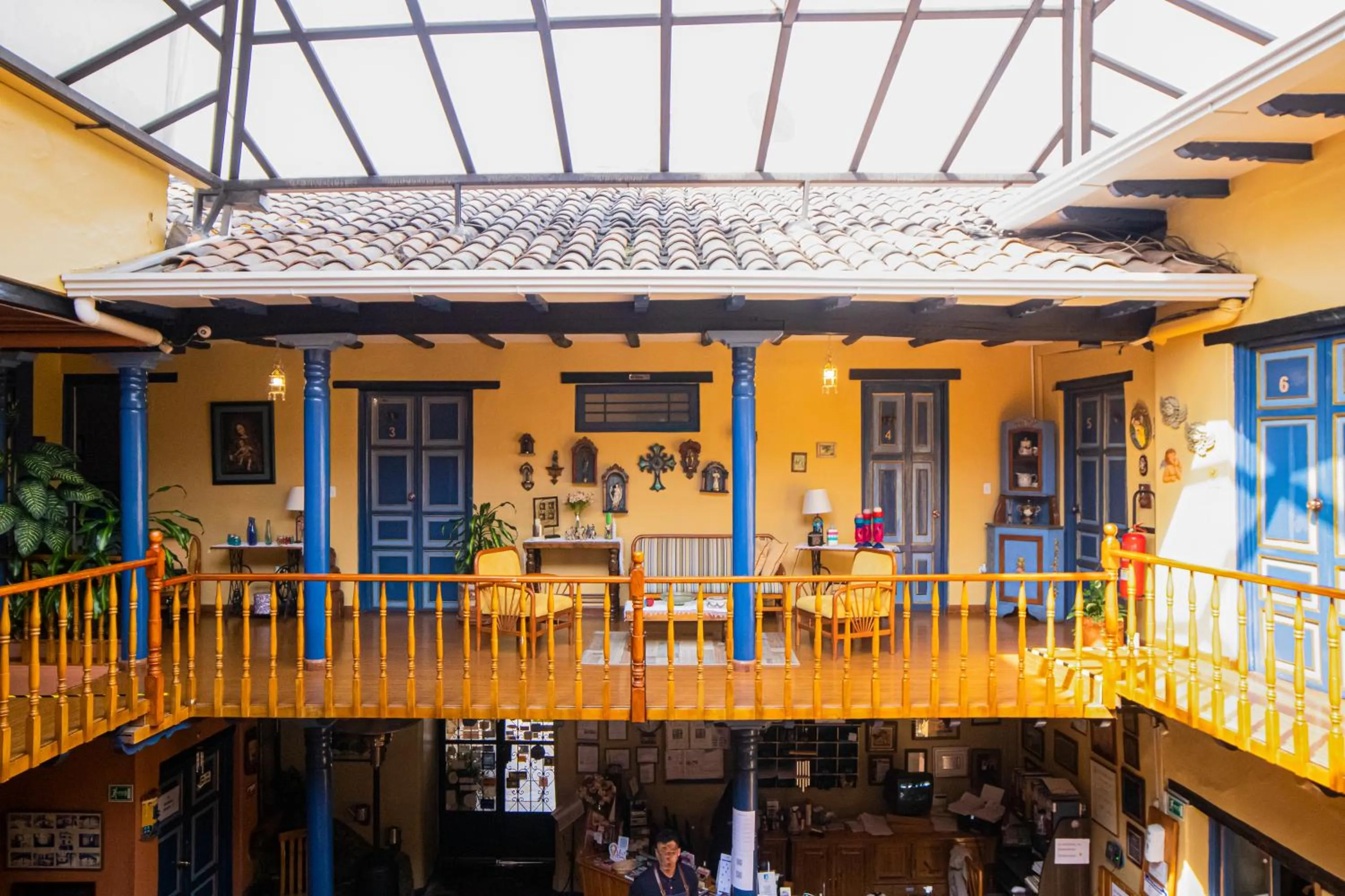 Property building in Hotel Posada del Angel