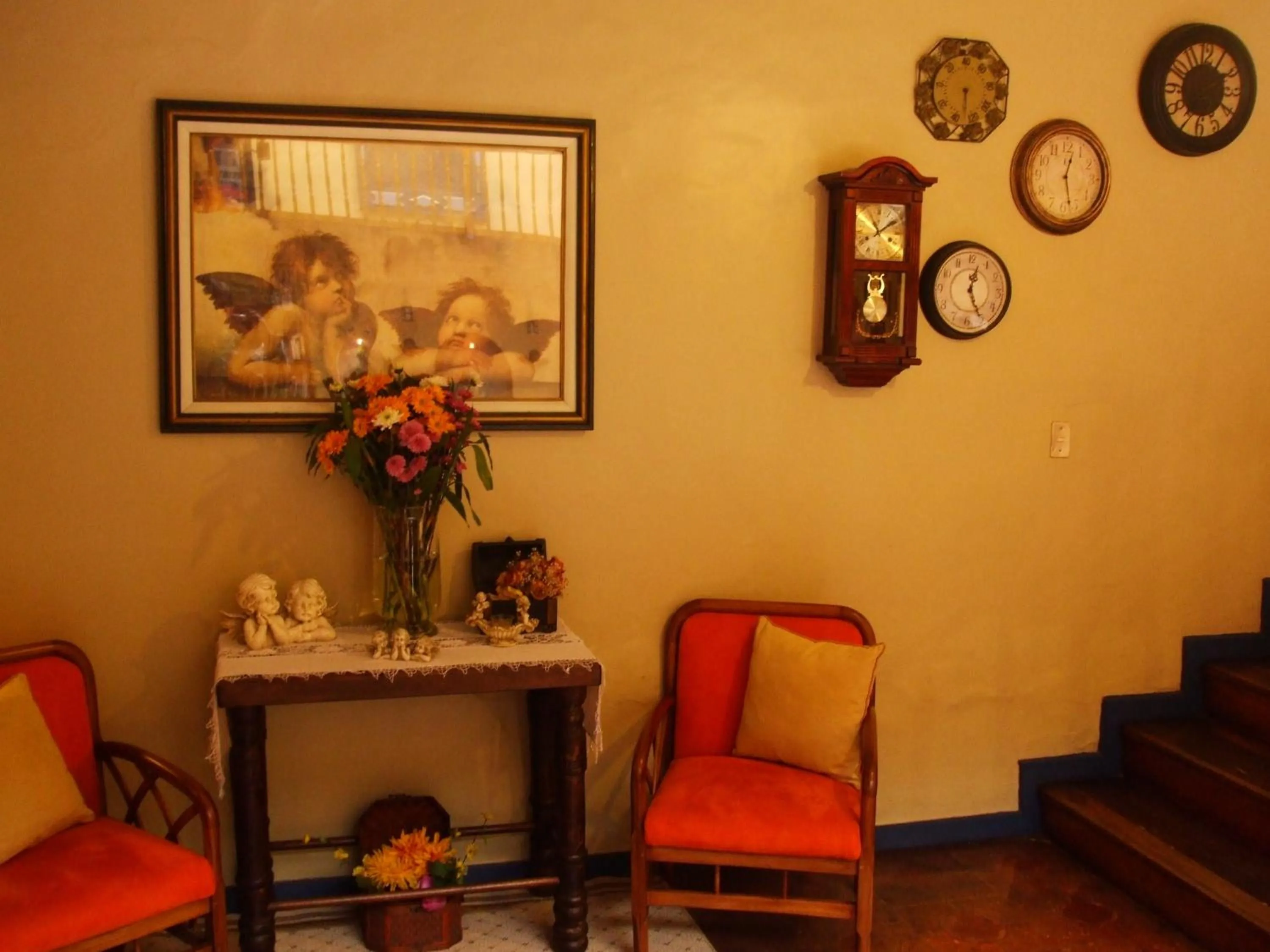 Seating area in Hotel Posada del Angel