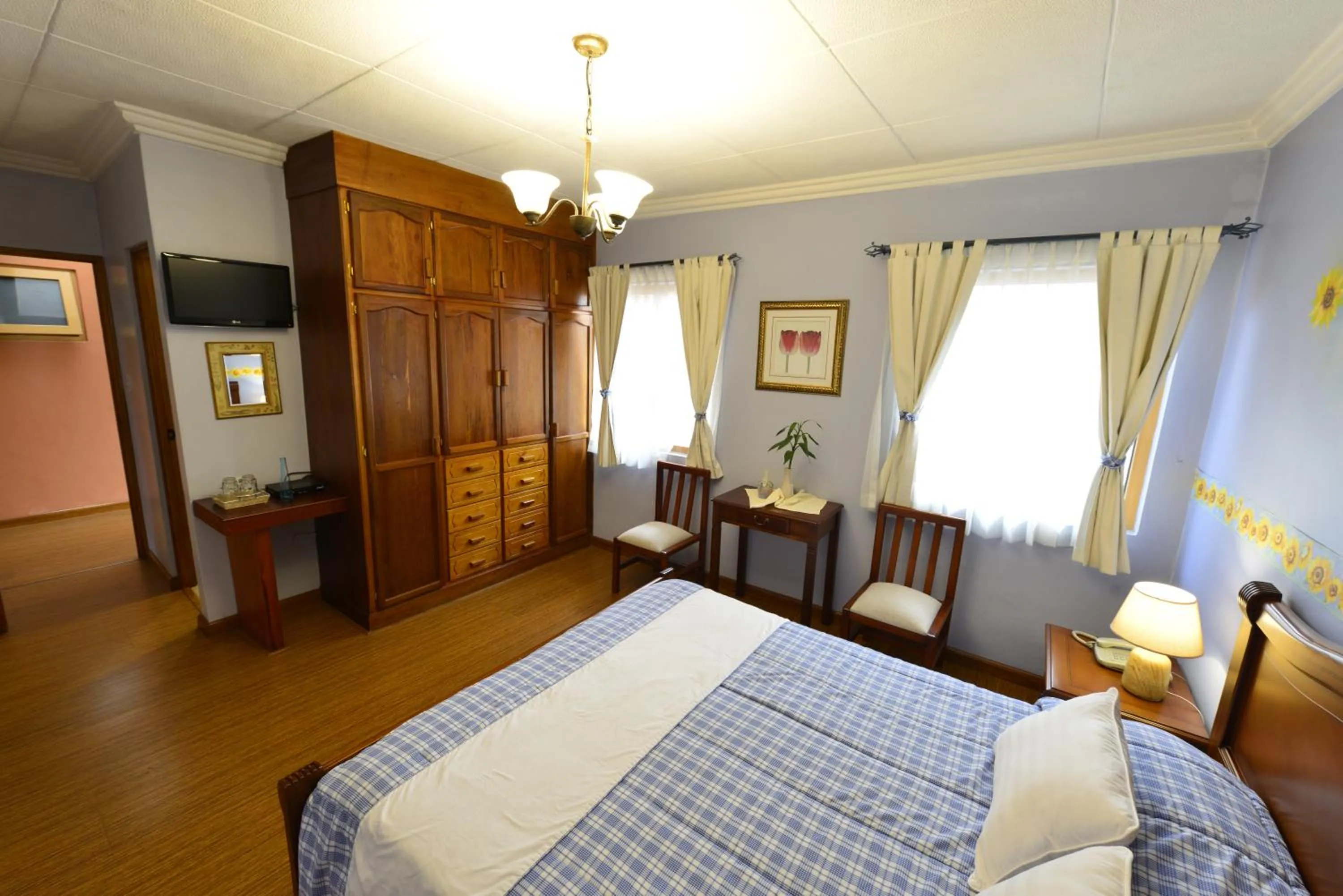 Bed in Hotel Posada del Angel