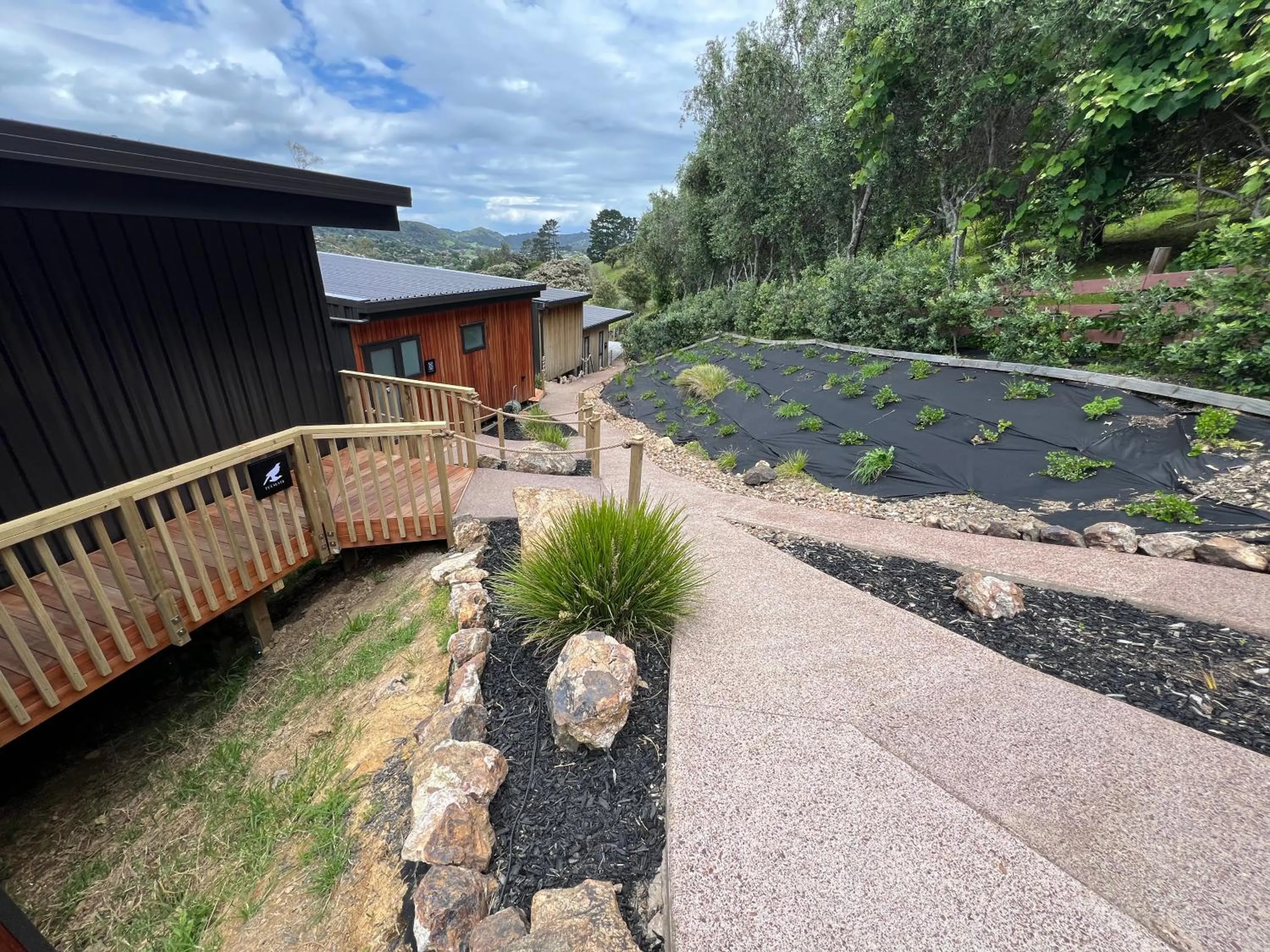Facade/entrance in Hidden Valley Waiheke