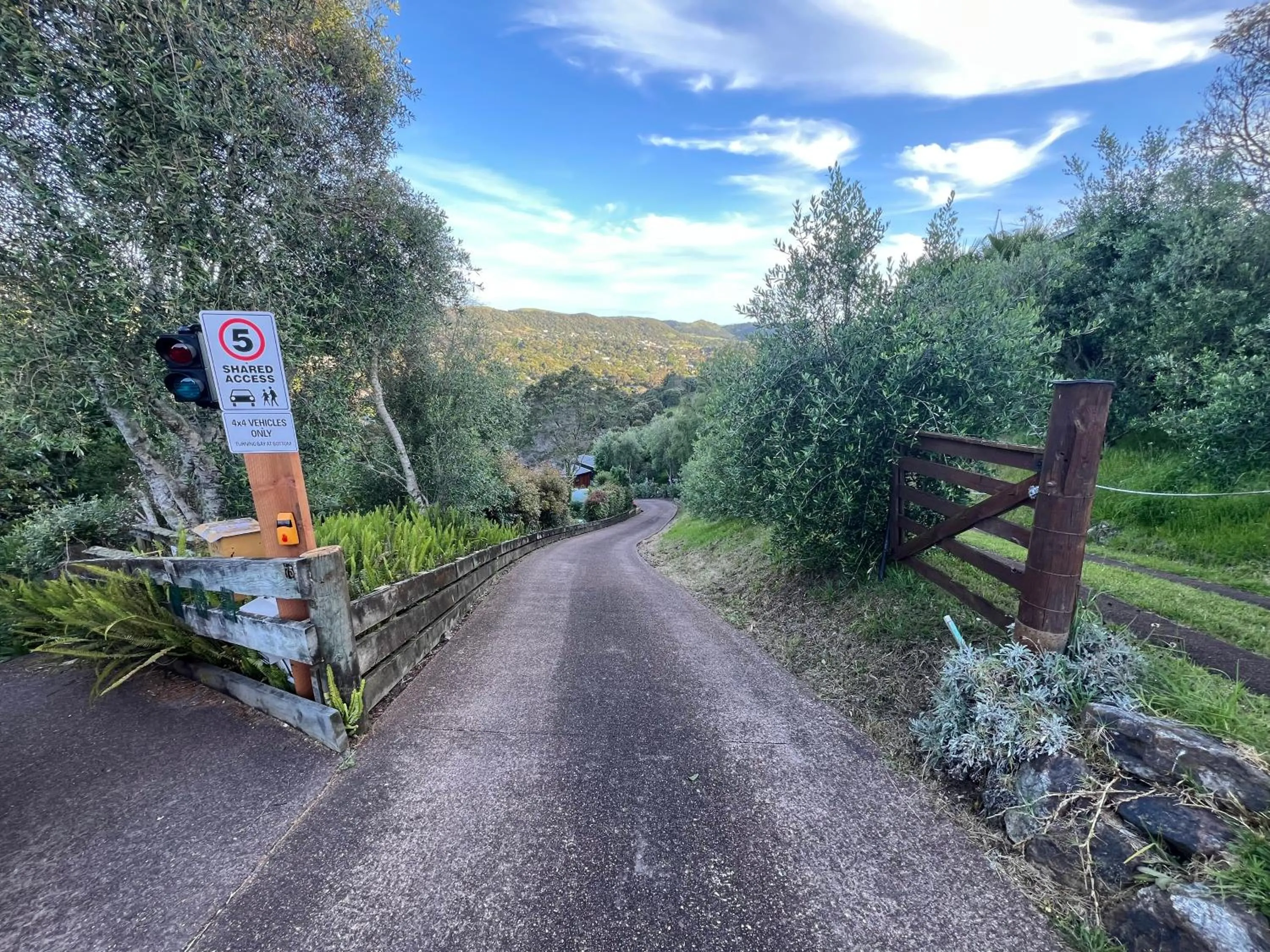 Natural landscape in Hidden Valley Waiheke