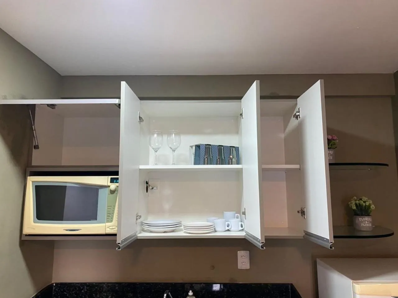 Kitchen or kitchenette in Flat no Condomínio Metrópolis - Ilha do Leite