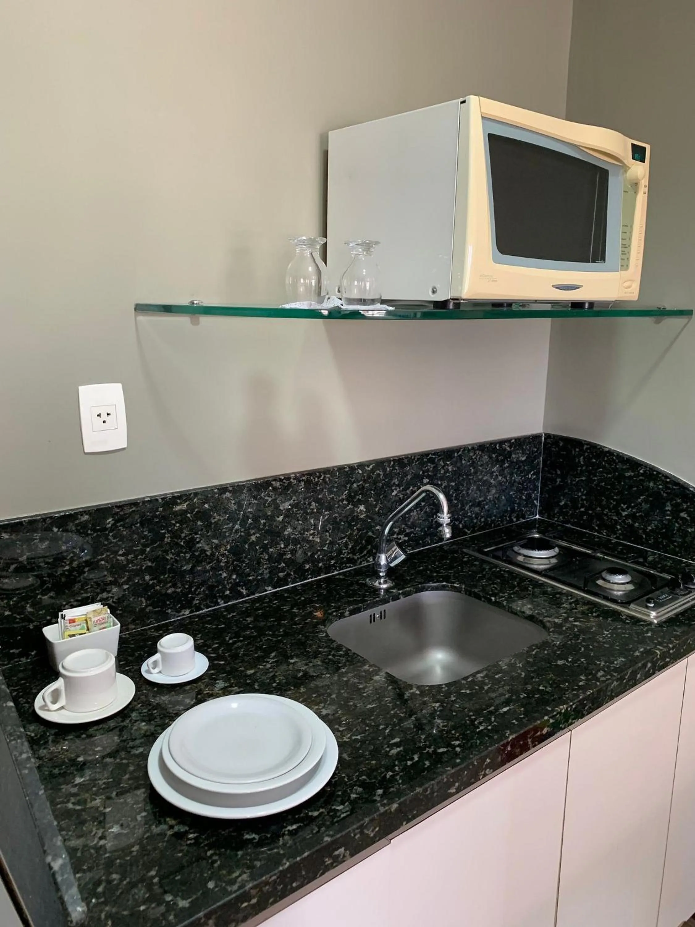 Kitchen or kitchenette in Flat no Condomínio Metrópolis - Ilha do Leite