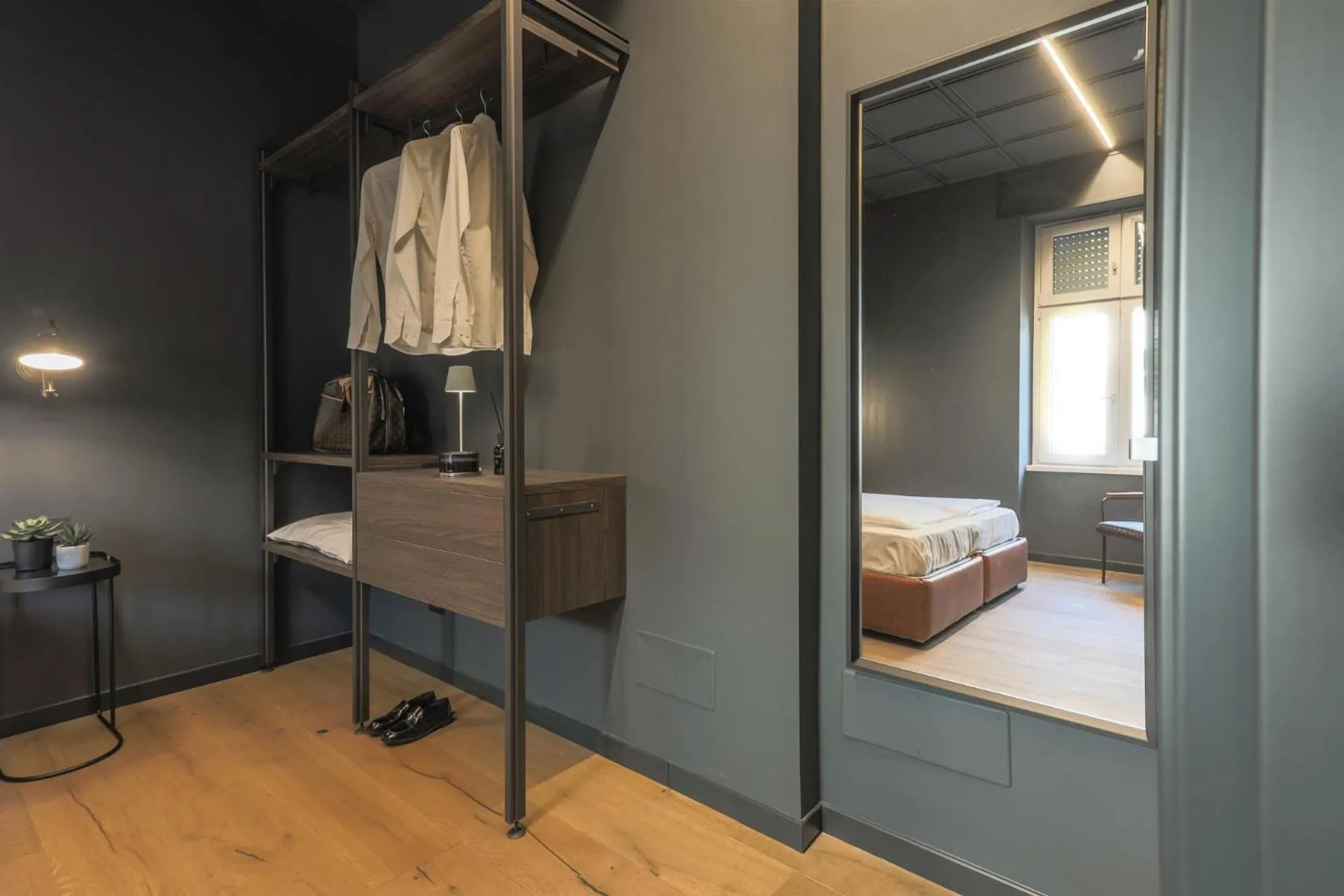 Bedroom, Bed in AR Prestige Penthouse - TriBeCa Loft