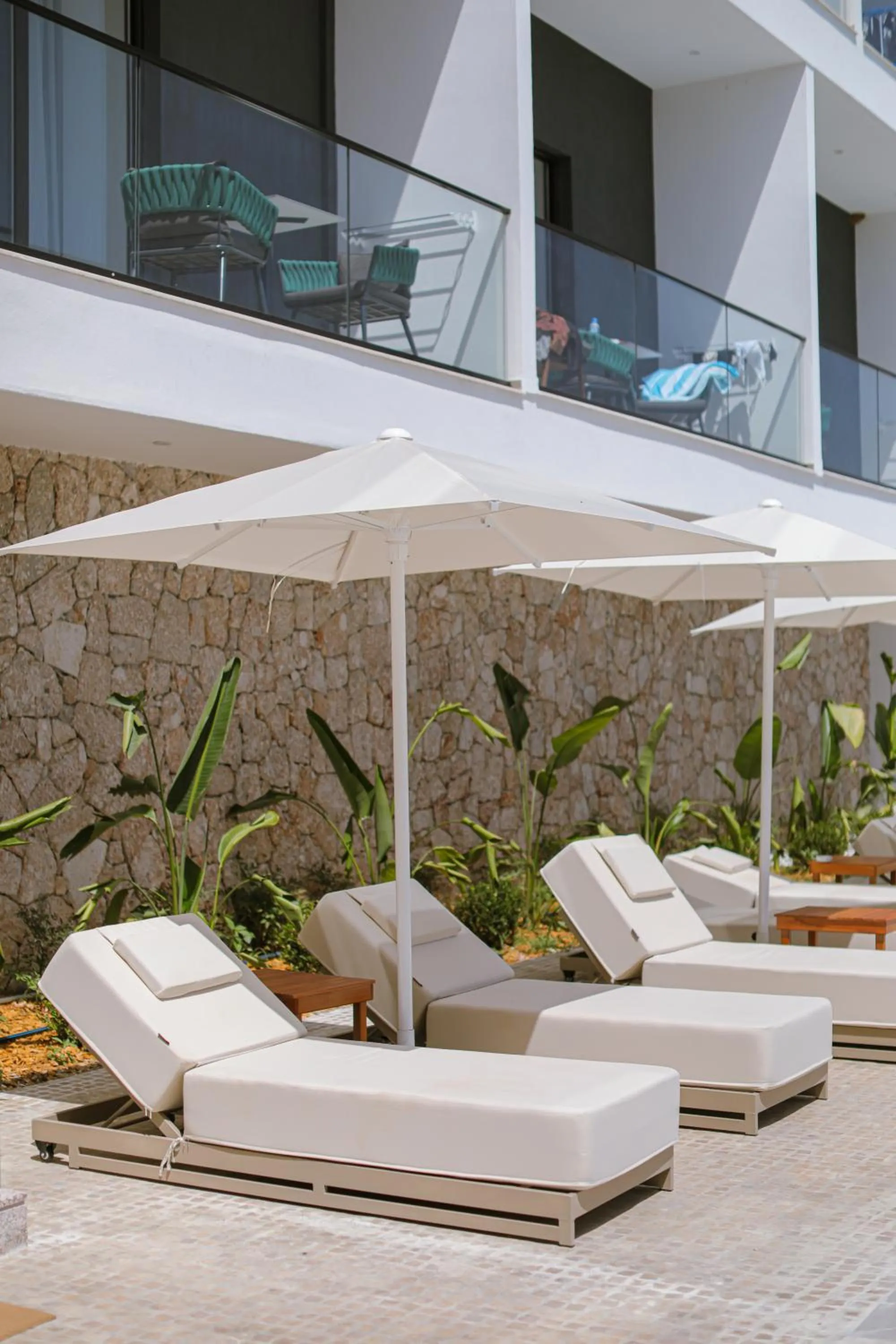 Pool view in Black Diamond Hotel Dhermi