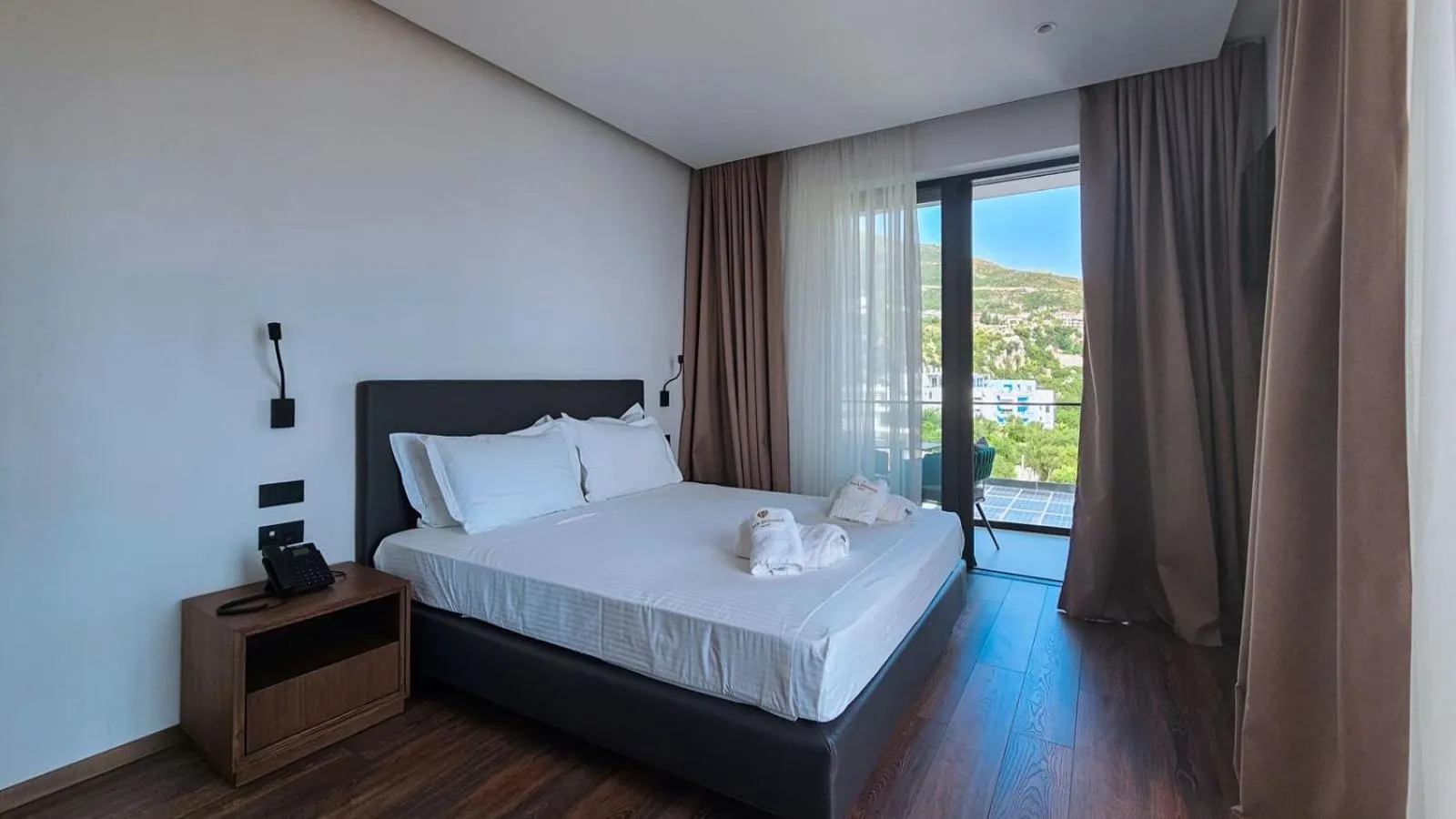 Bed in Black Diamond Hotel Dhermi
