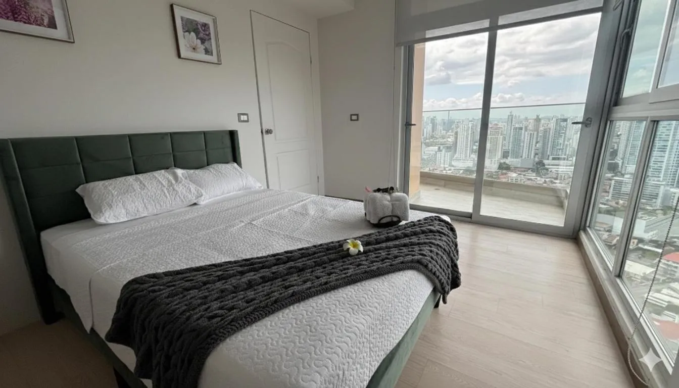 Bedroom, Bed in Boutique Apartments Panamá Coco del Mar