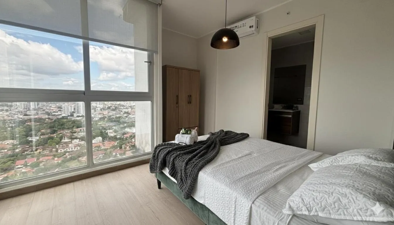 Bedroom, Bed in Boutique Apartments Panamá Coco del Mar