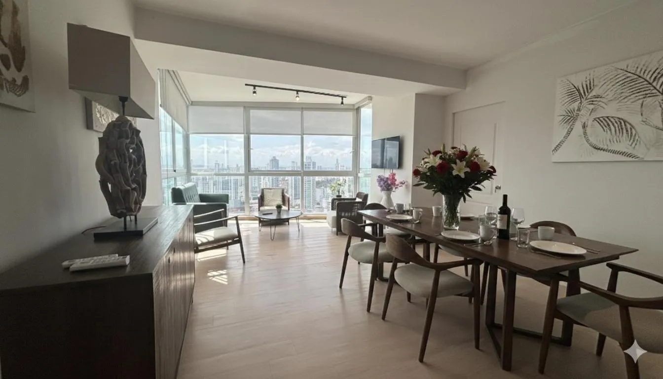 Living room in Boutique Apartments Panamá Coco del Mar