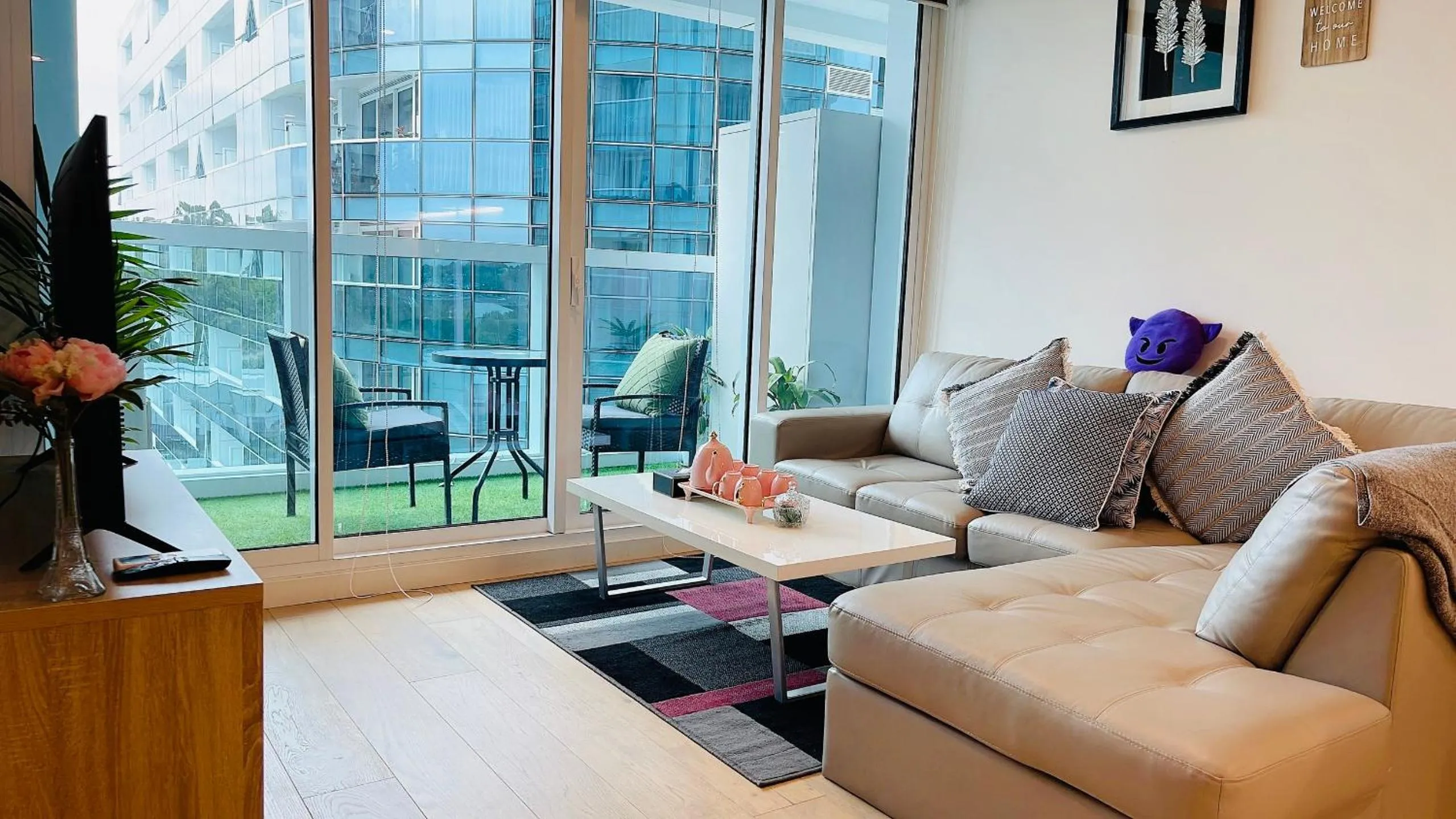 Living room in Sweet Home Apartment North Melbourne