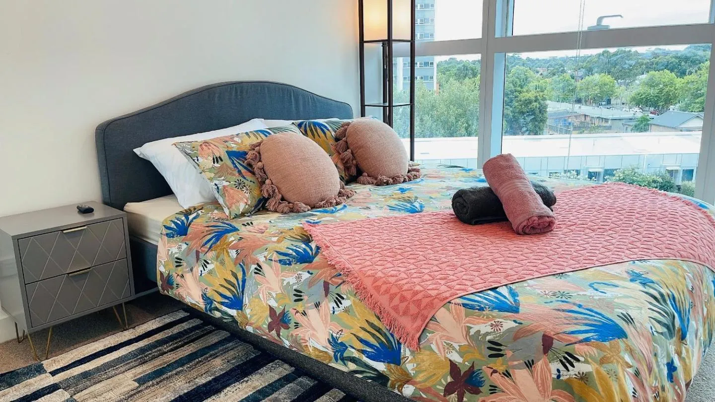 Bedroom, Bed in Sweet Home Apartment North Melbourne