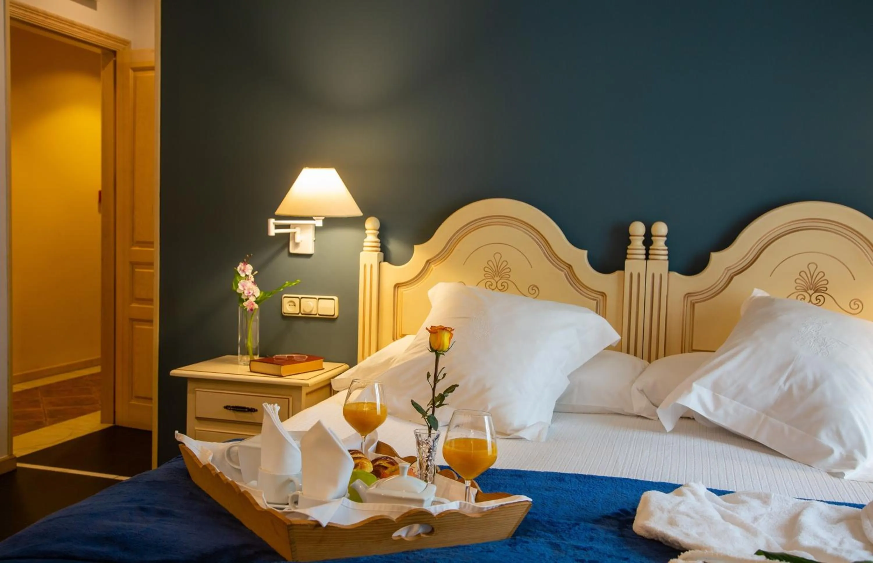 Bed in Hotel Palacio De La Viñona