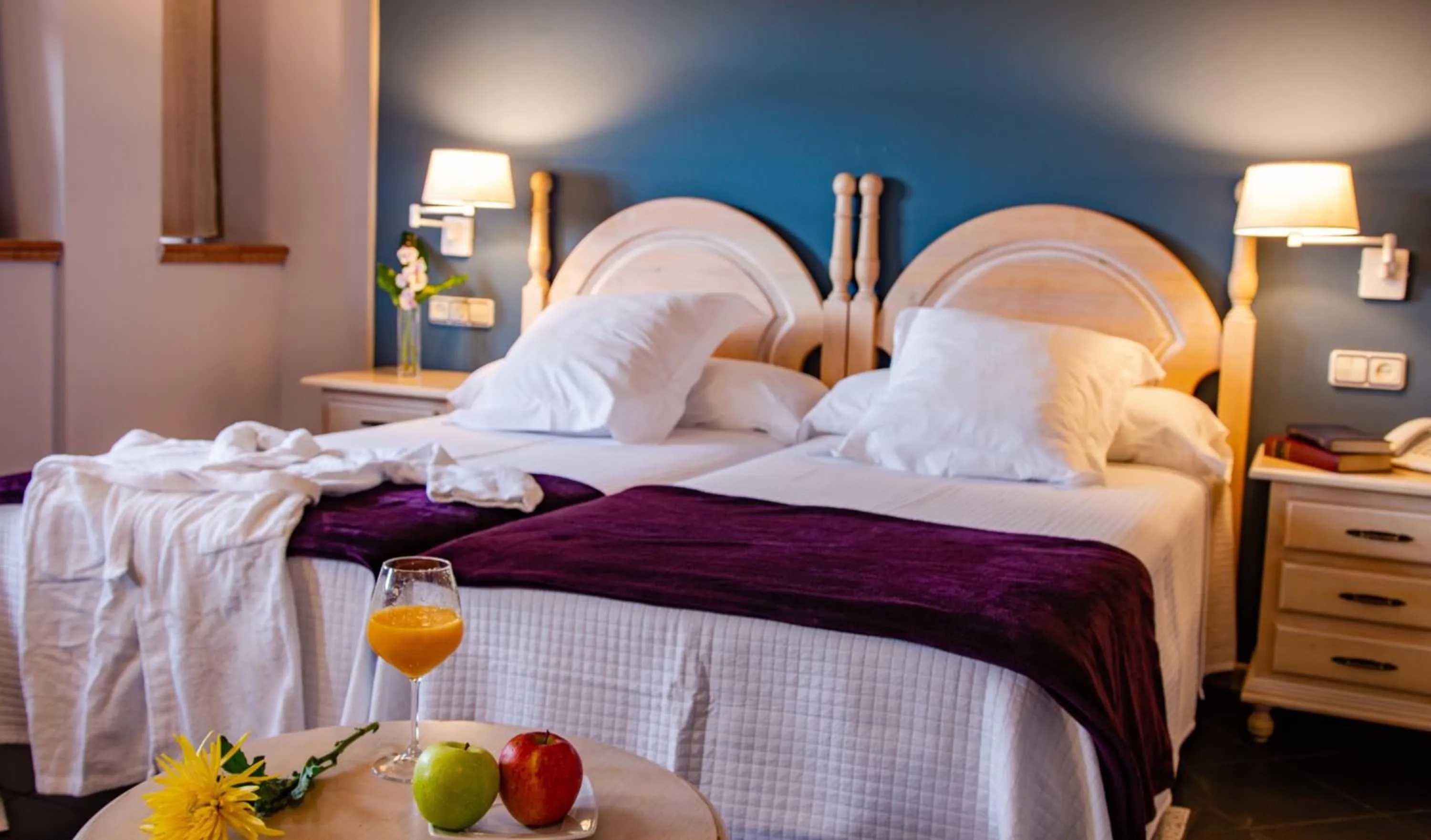 Bed in Hotel Palacio De La Viñona