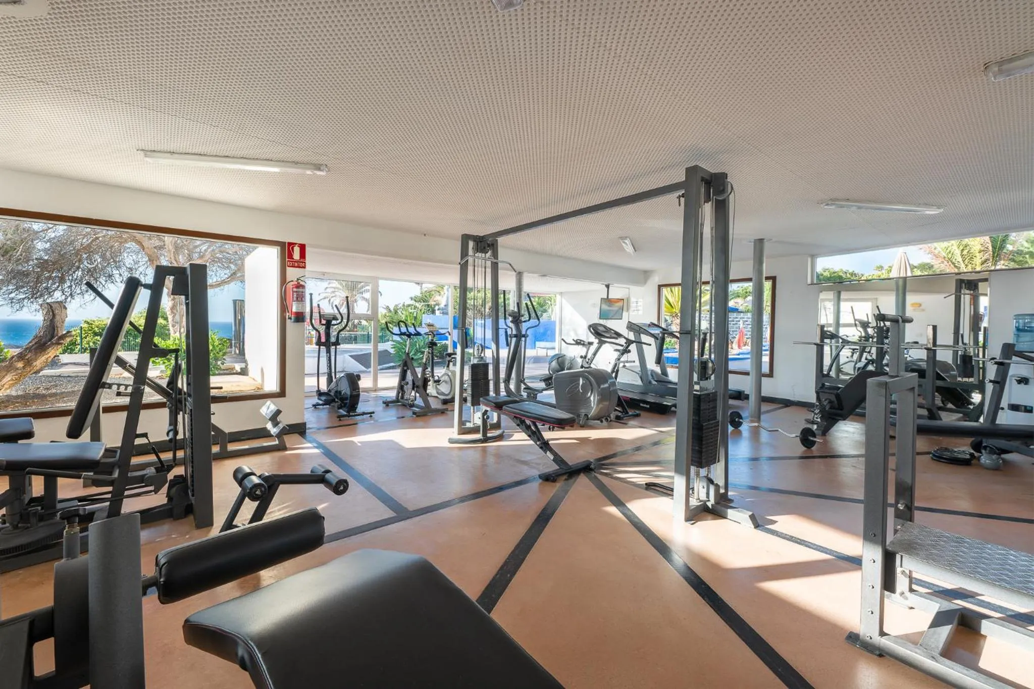 Fitness centre/facilities in Hotel LIVVO Risco del Gato Suites