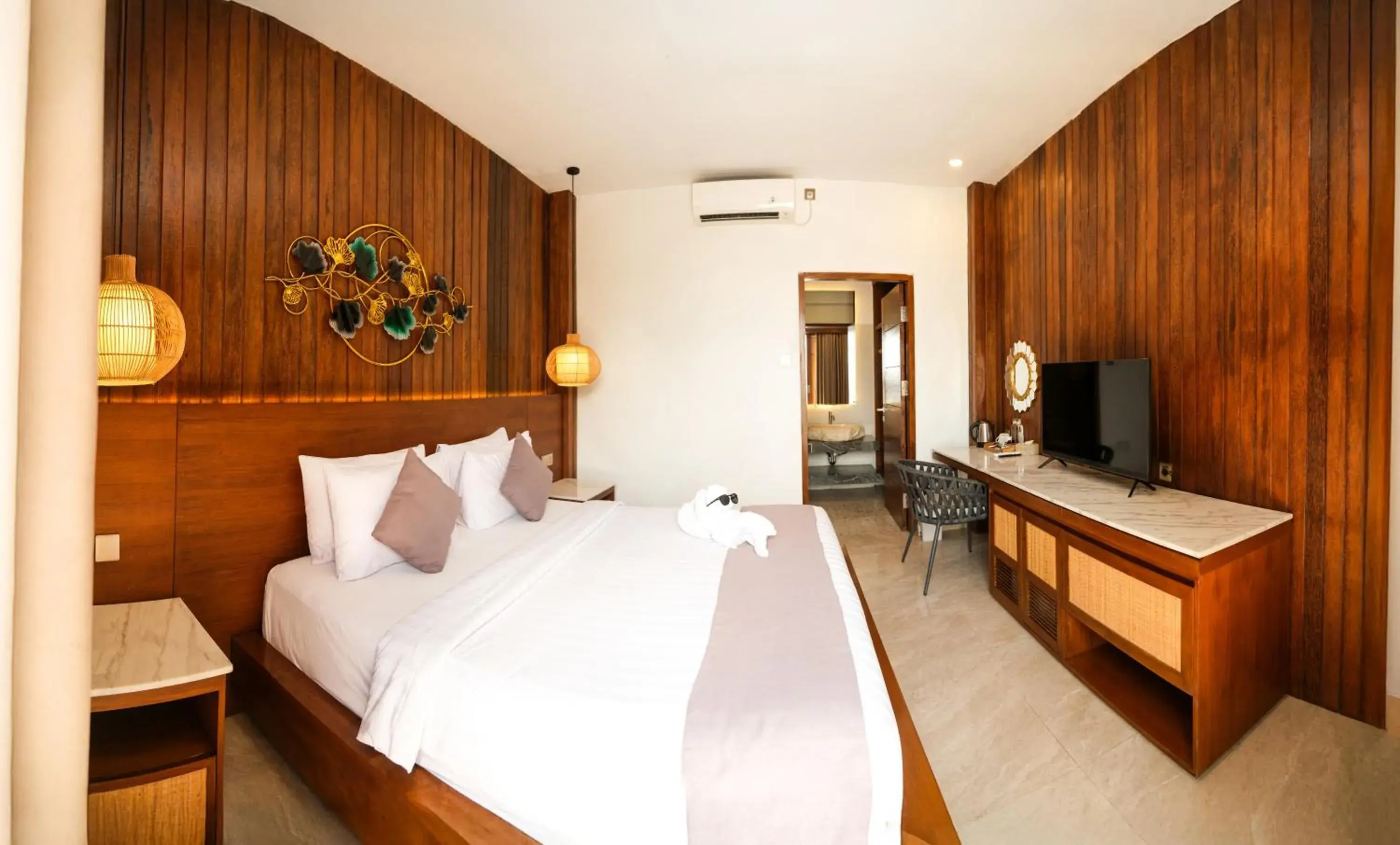 Bed in Khamara Beach Resort Bed in Khamara Beach Resort