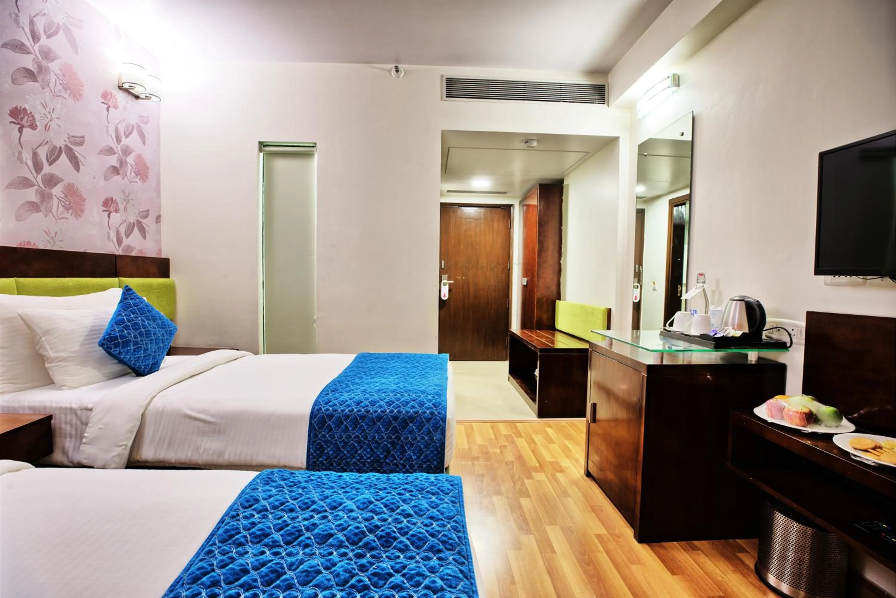 View (from property/room), Bed in Rosemallow Hotel New Delhi