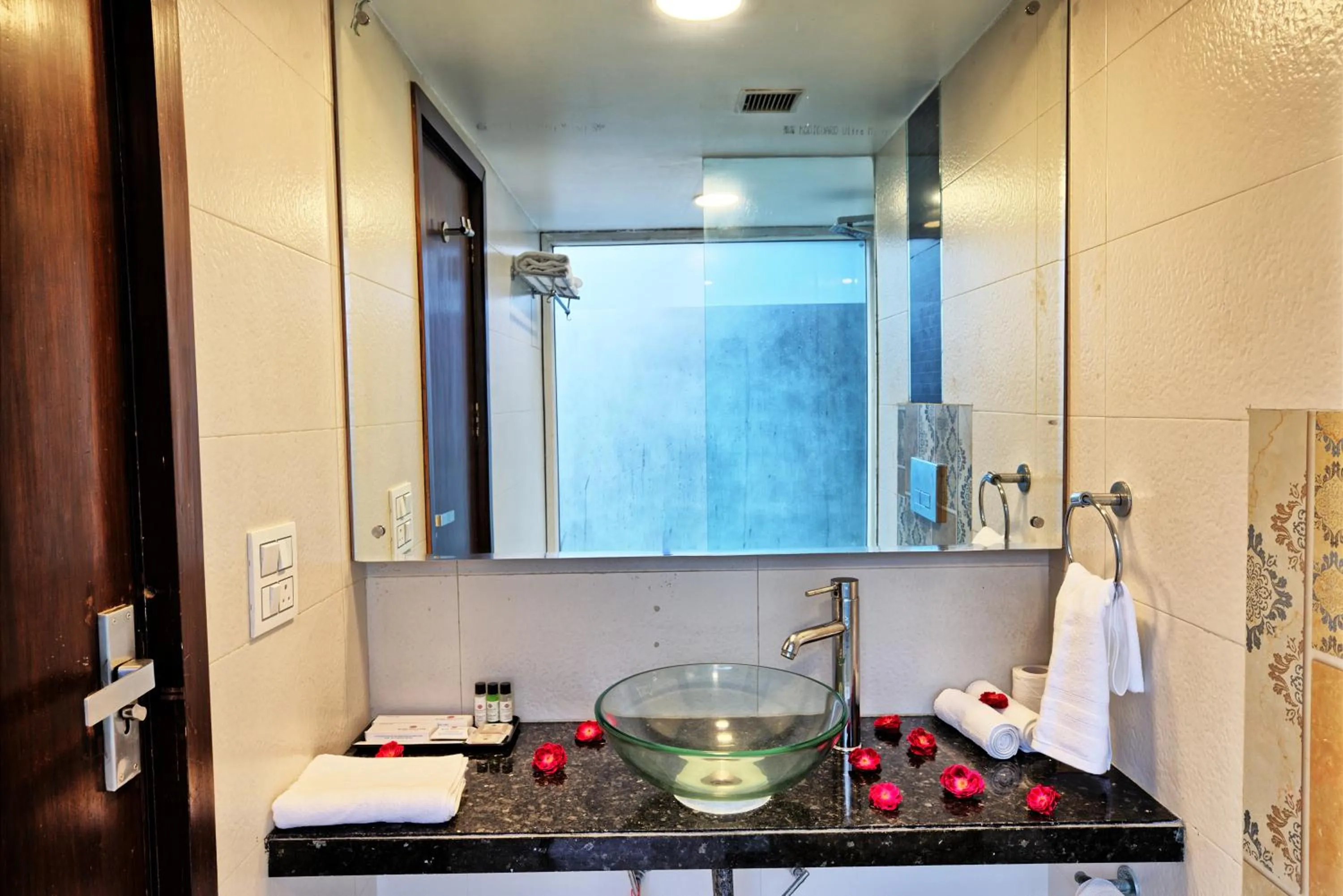 Bathroom in Rosemallow Hotel New Delhi