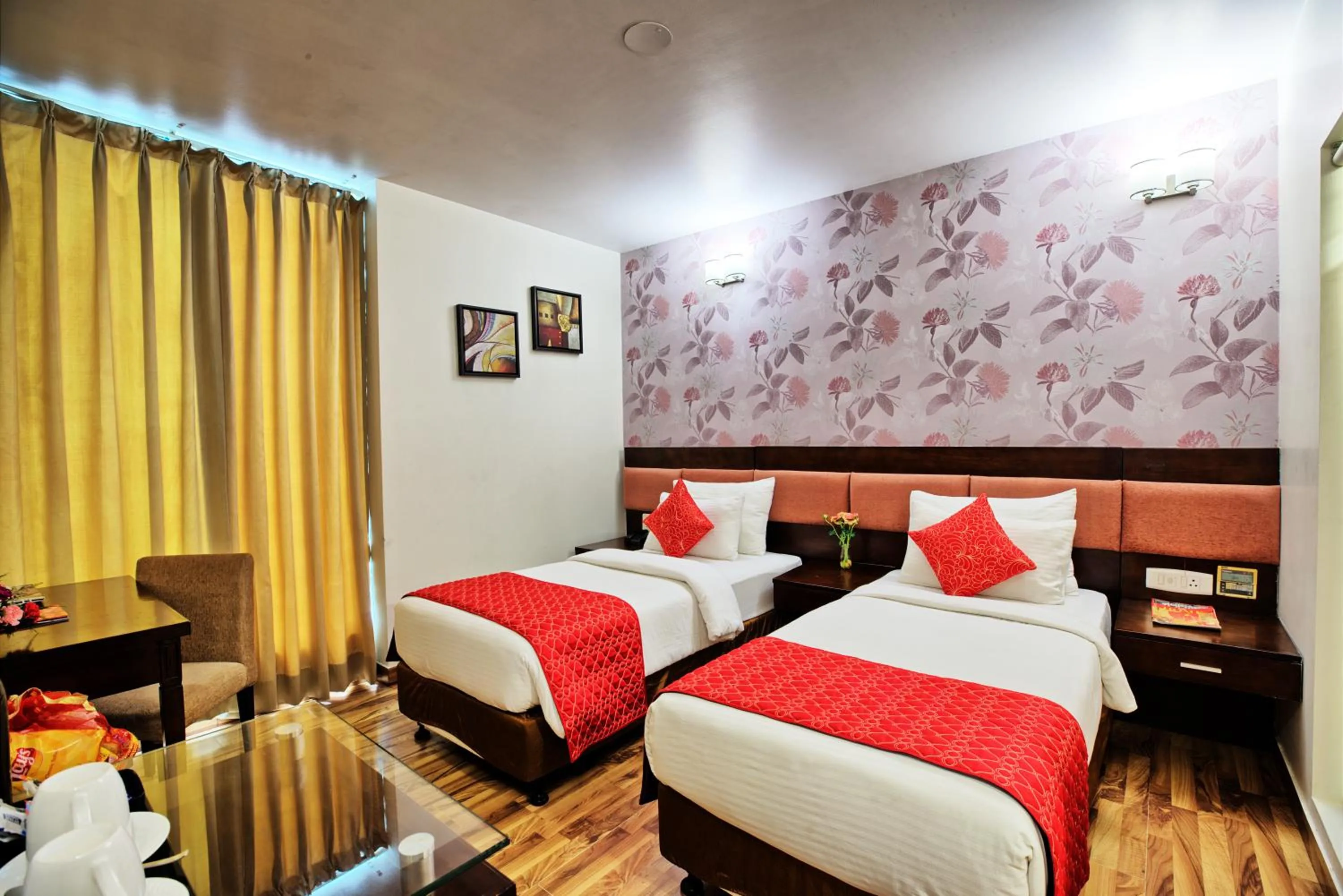 Bed in Rosemallow Hotel New Delhi