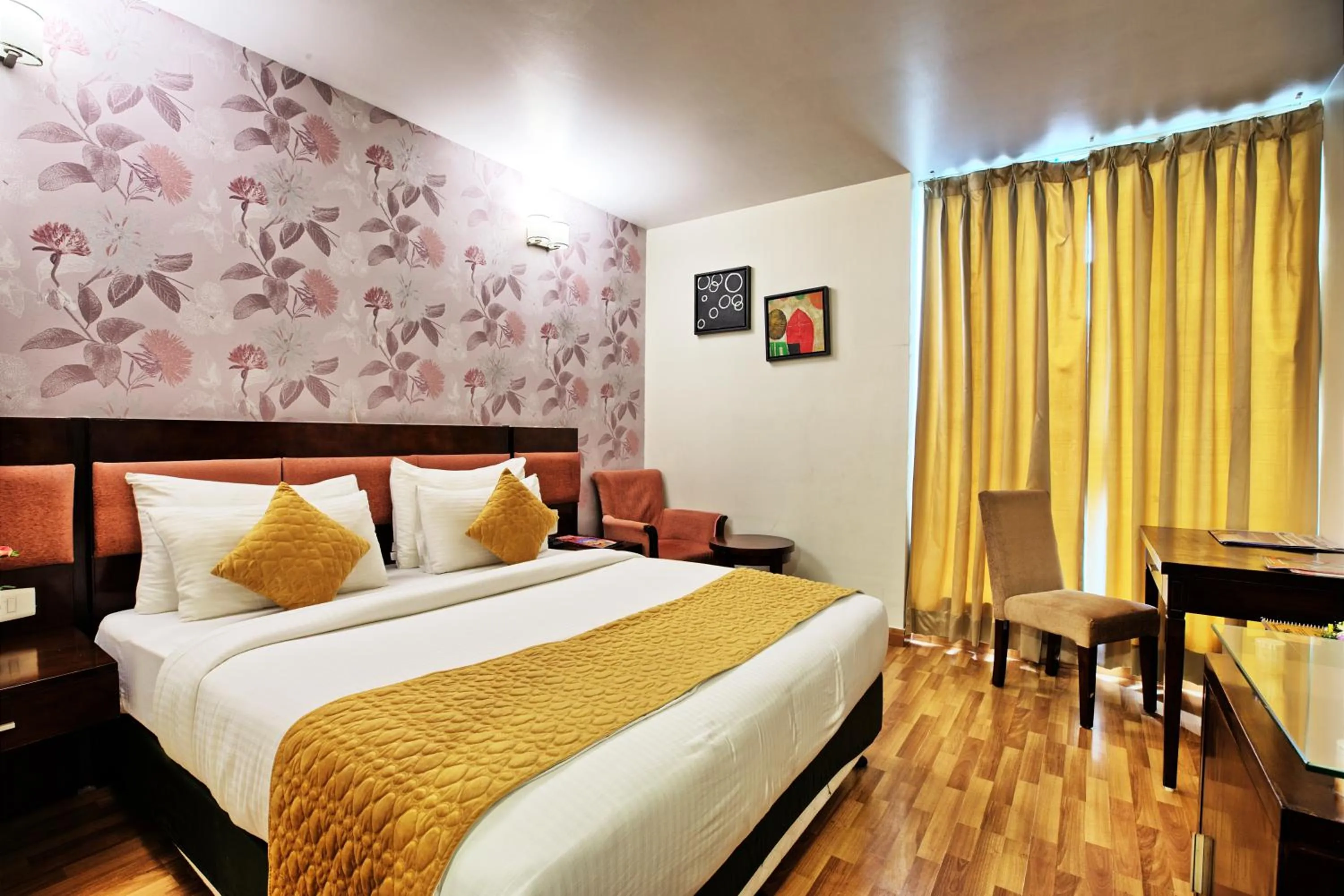 Bed in Rosemallow Hotel New Delhi