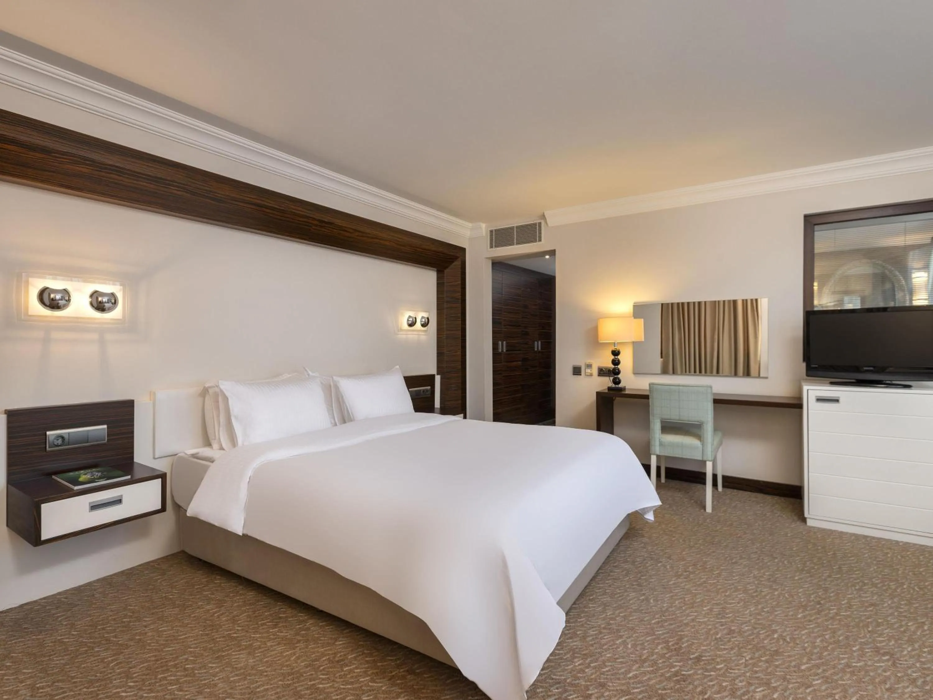 Bedroom, Bed in Rixos Park Belek - The Land Of Legends Access