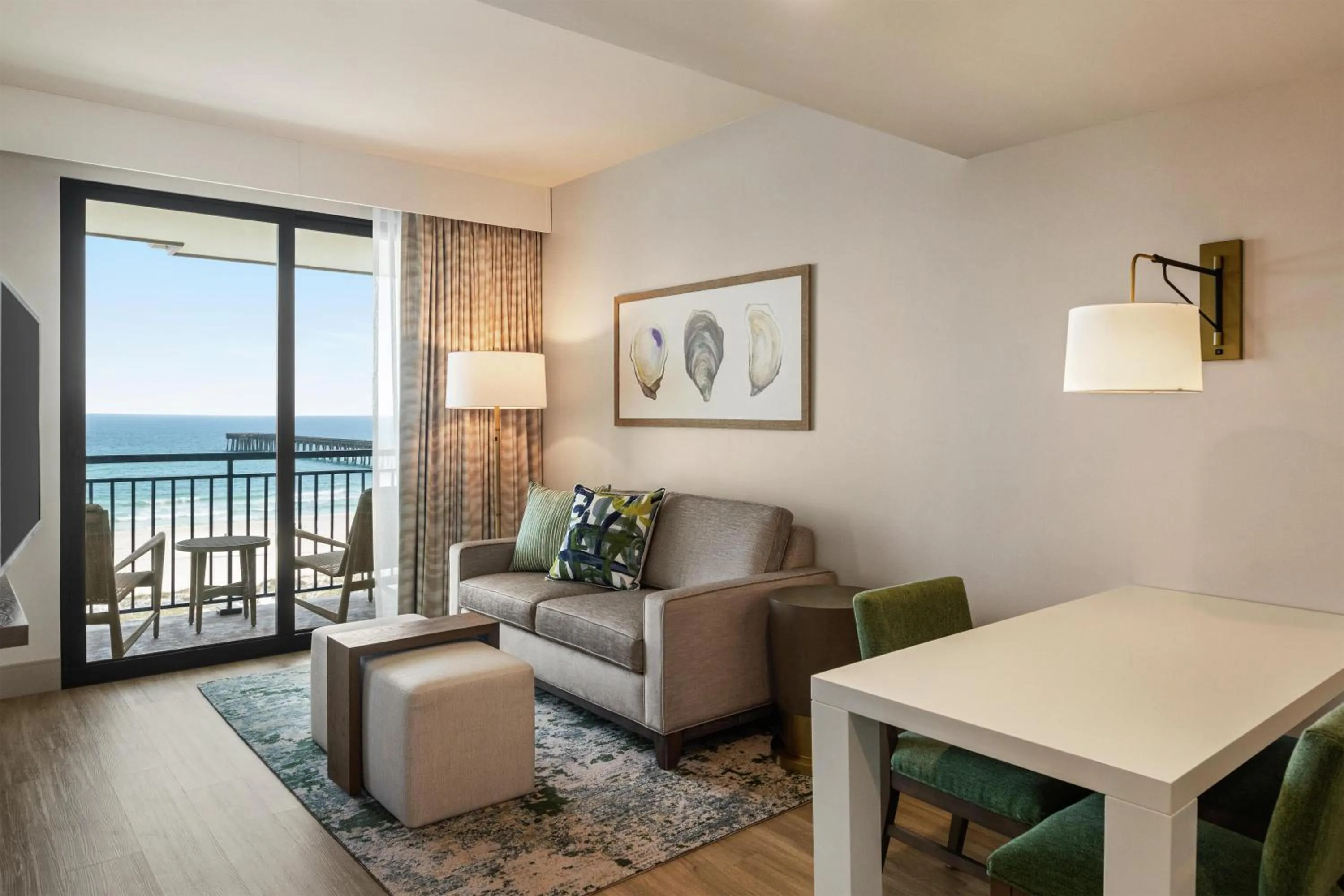 Living room in Embassy Suites By Hilton Panama City Beach Resort