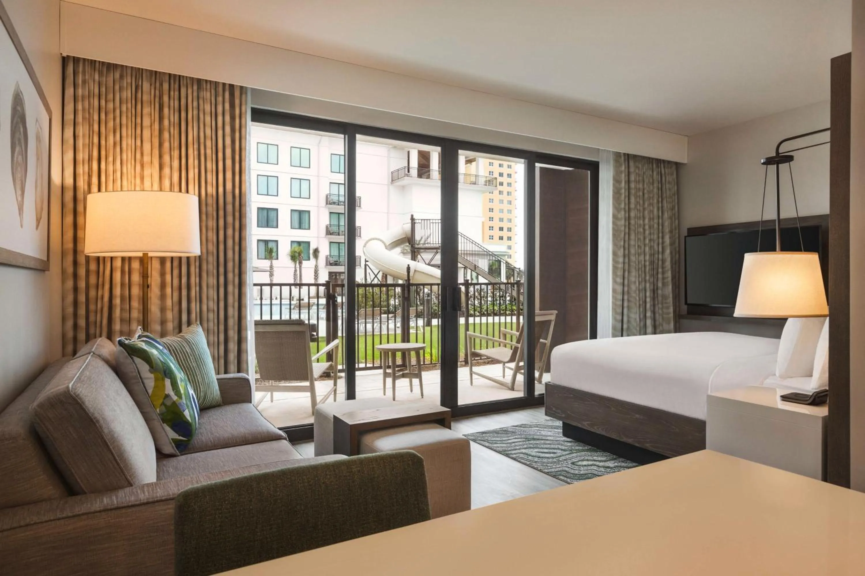 View (from property/room), Bed in Embassy Suites By Hilton Panama City Beach Resort