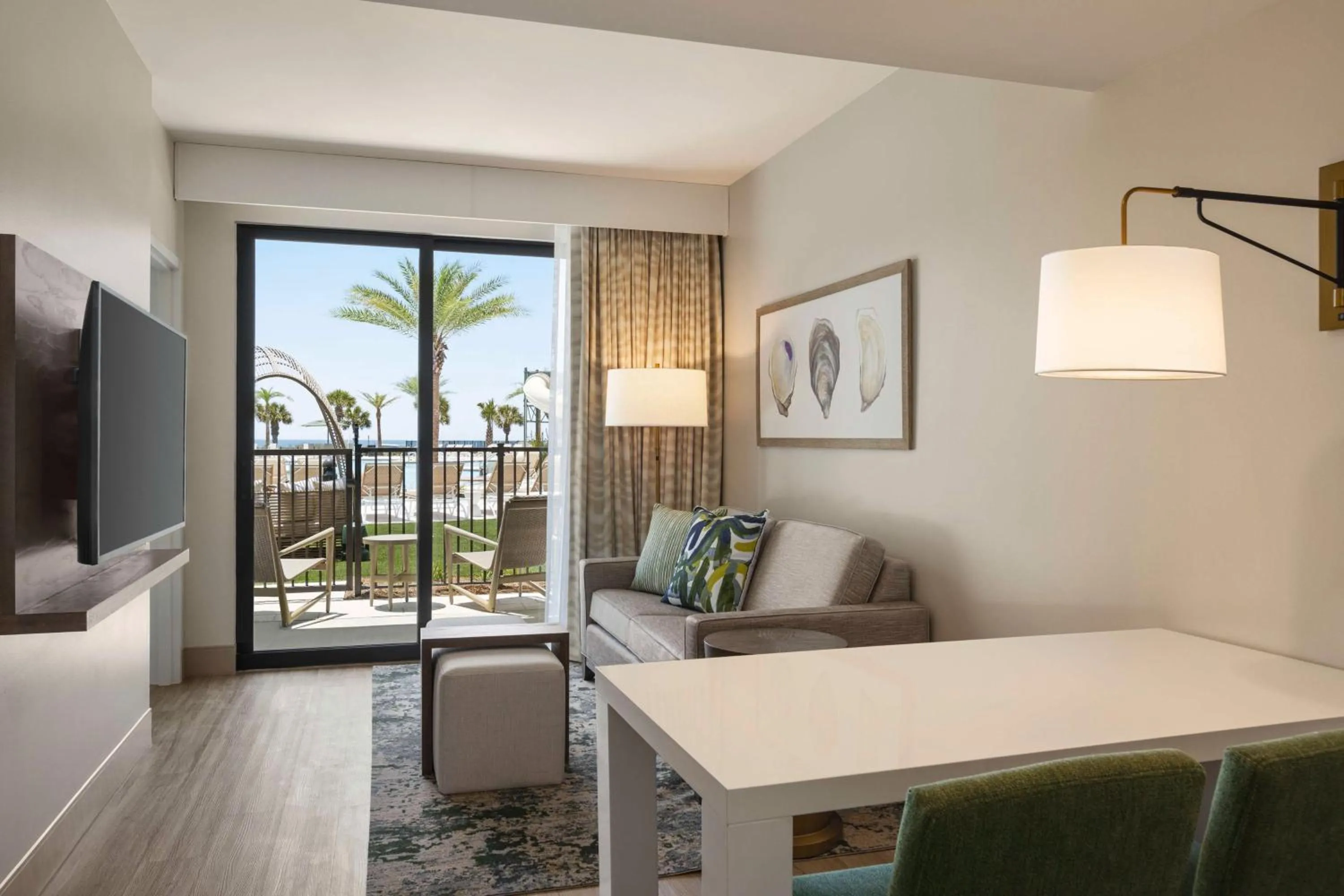 View (from property/room), Bed in Embassy Suites By Hilton Panama City Beach Resort