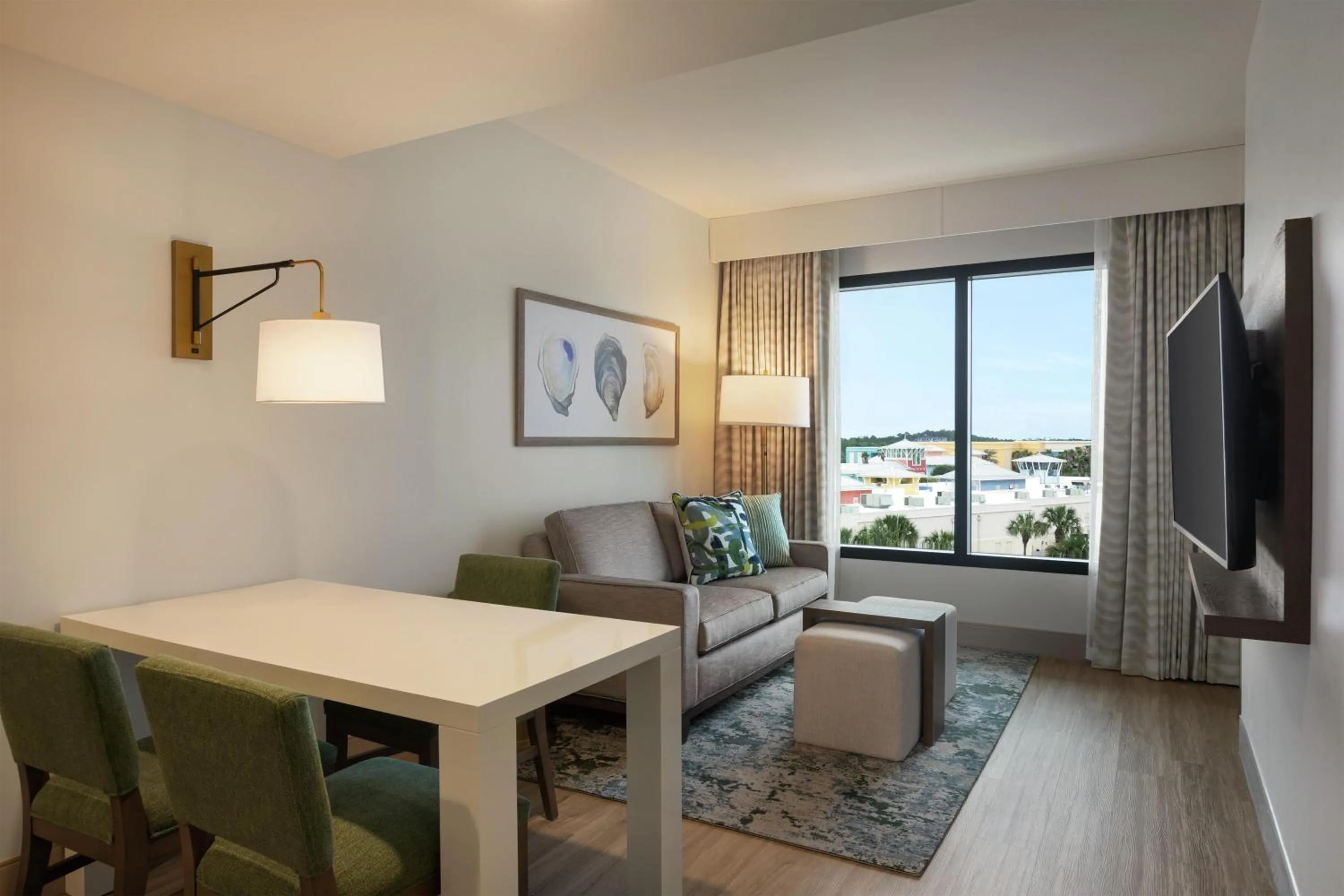 Living room in Embassy Suites By Hilton Panama City Beach Resort