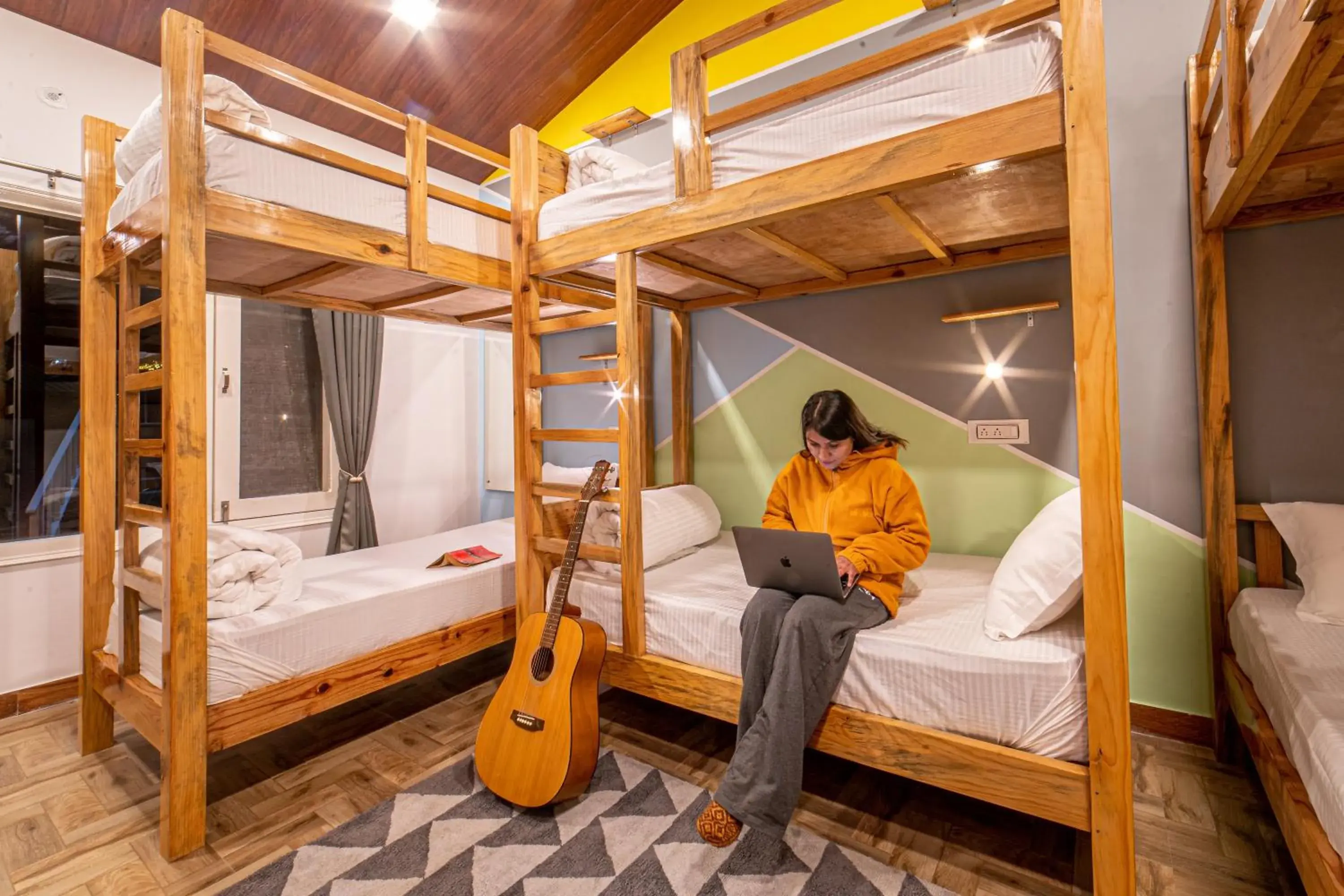 Bed in Zostel Plus Nainital, Naina Range Bed in Zostel Plus Nainital, Naina Range