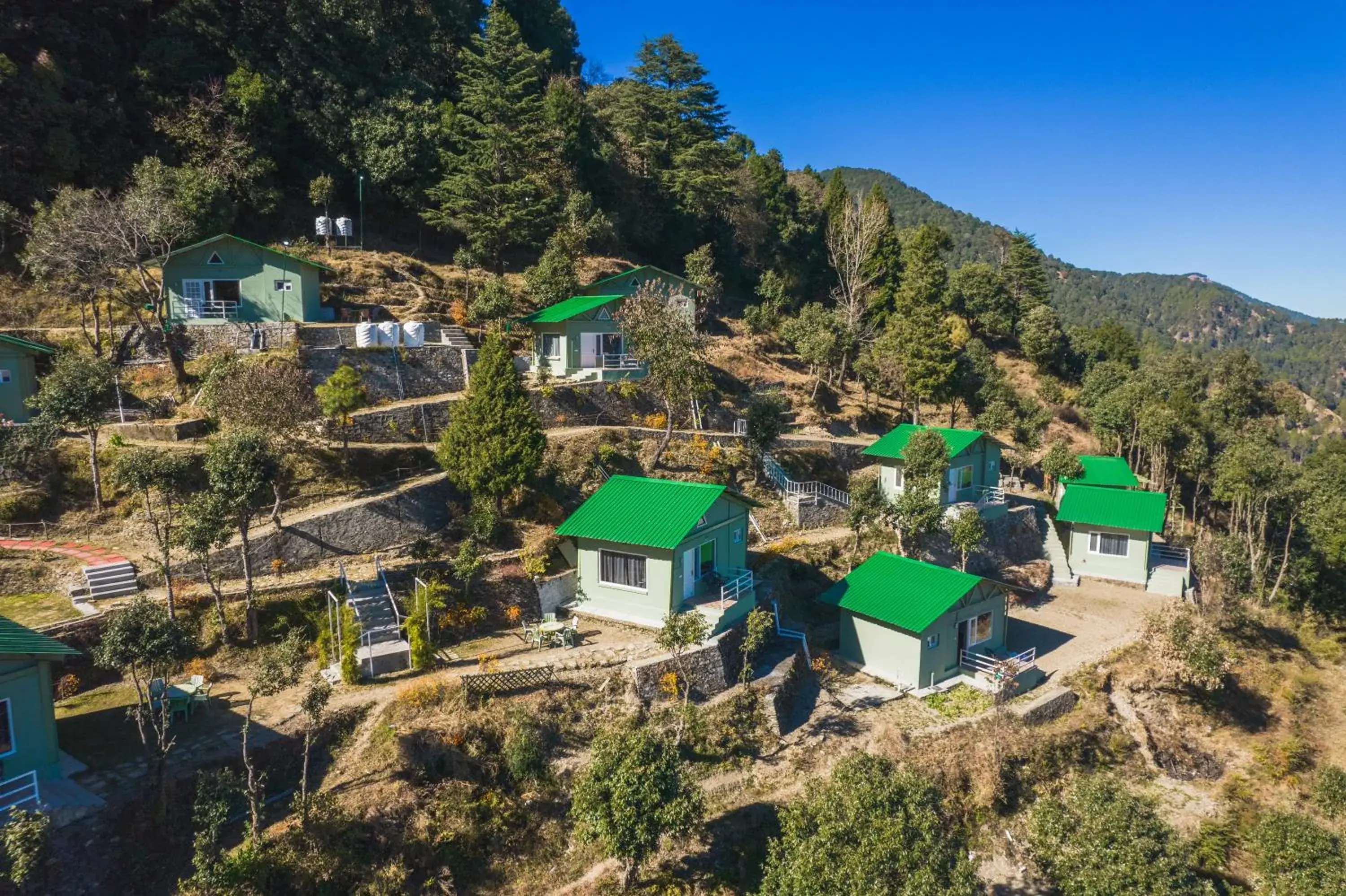 Property building in Zostel Plus Nainital, Naina Range Property building in Zostel Plus Nainital, Naina Range