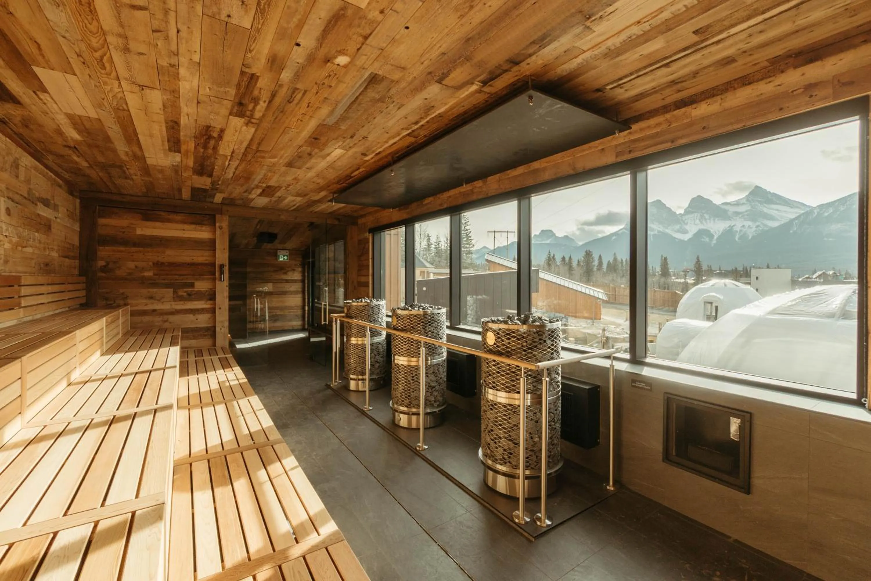 Sauna in Everwild Canmore Hotel