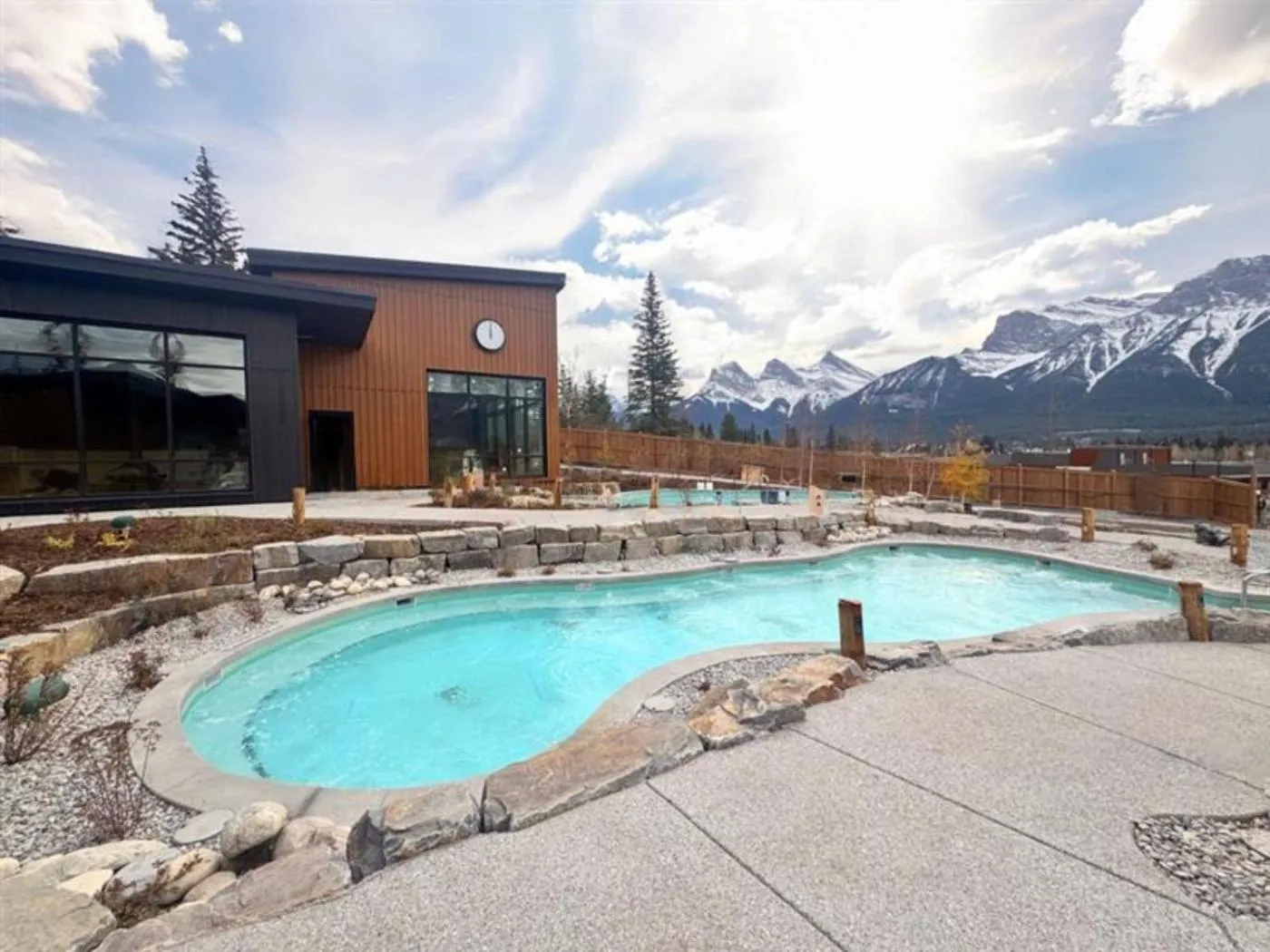 Swimming pool in Everwild Canmore Hotel