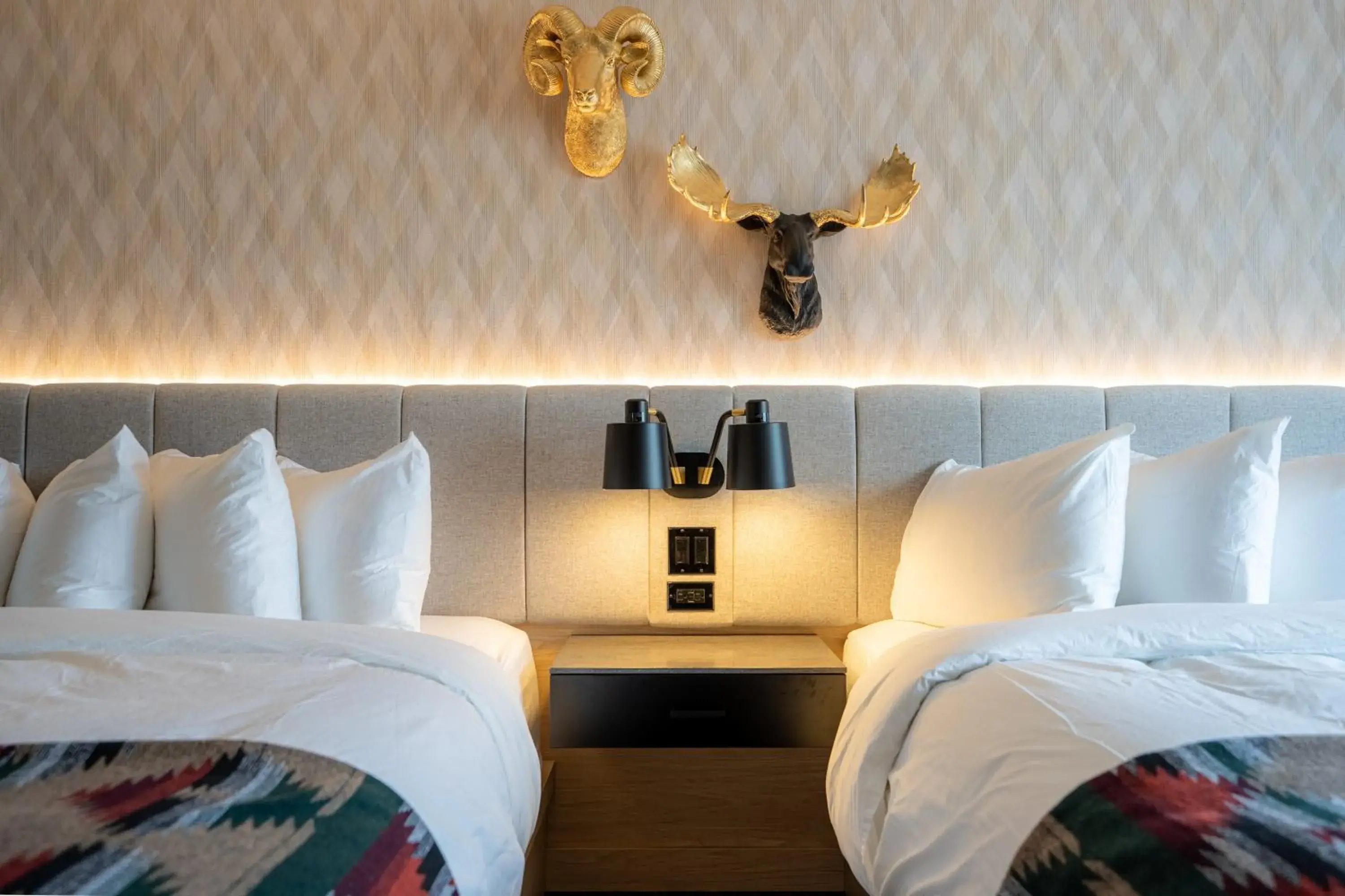 Bed in Everwild Canmore Hotel Bed in Everwild Canmore Hotel