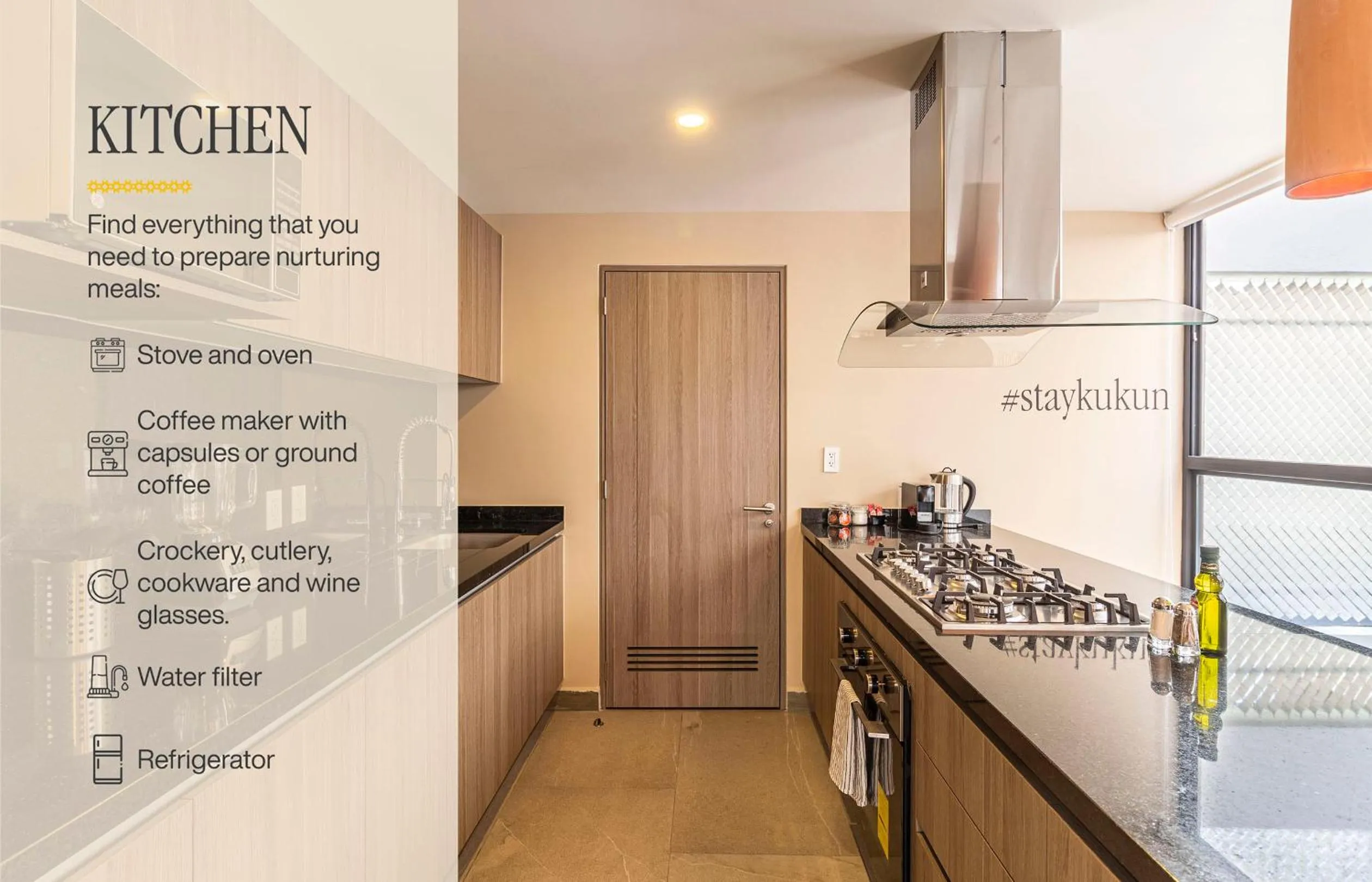 Kitchen or kitchenette in Casa Colima by Kukun