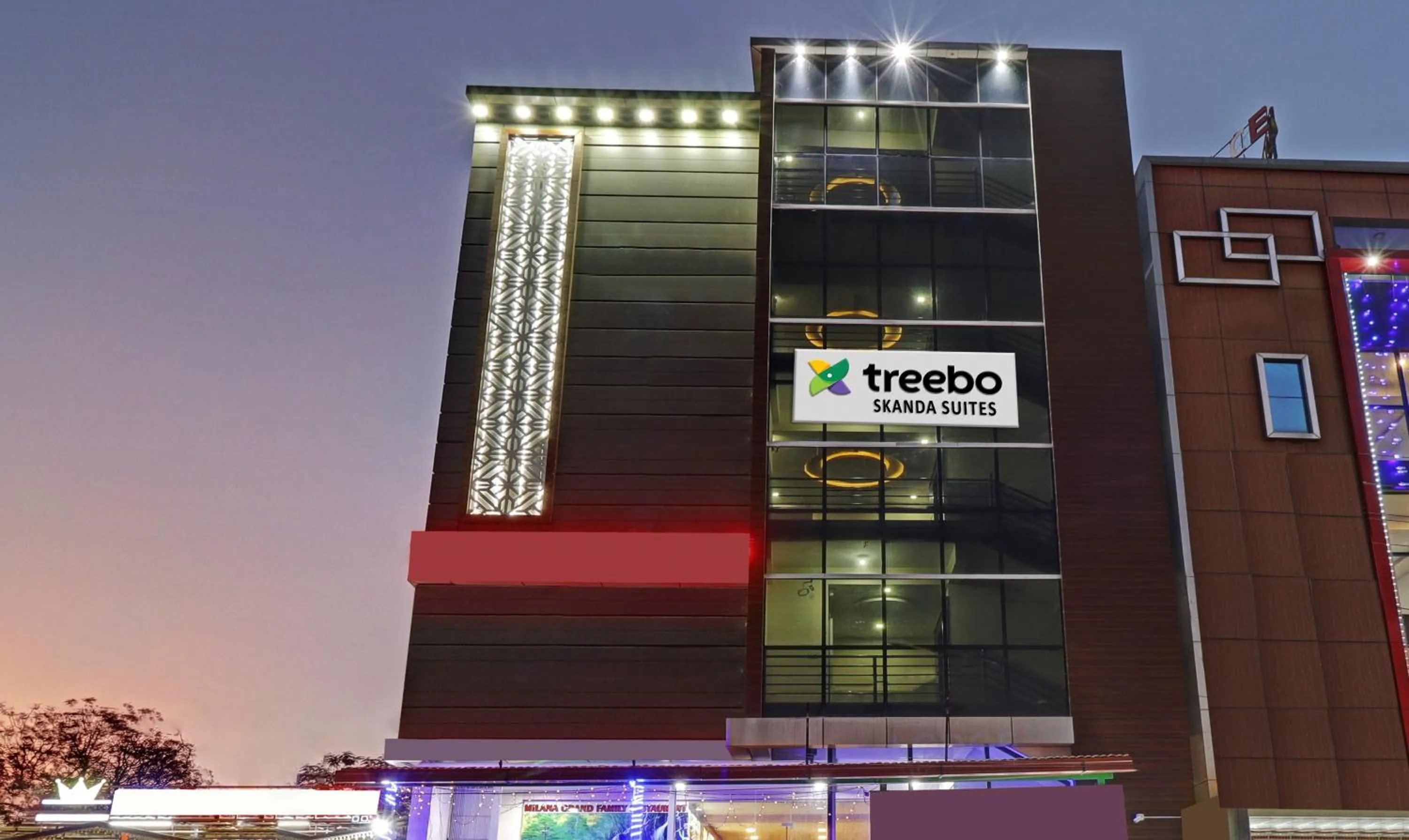 Property building in Treebo Skanda Suites