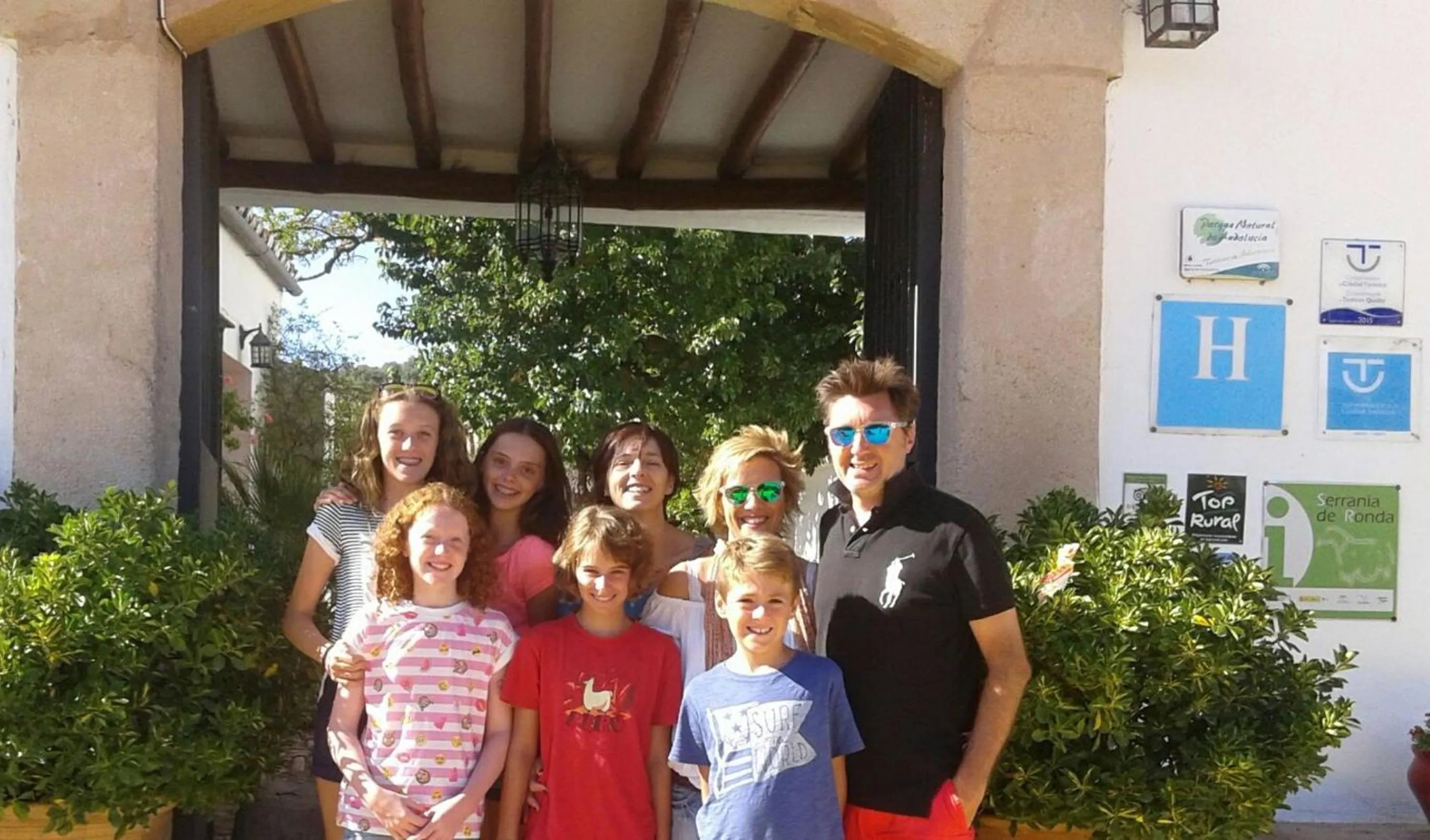 group of guests in Hotel Cortijo Las Piletas