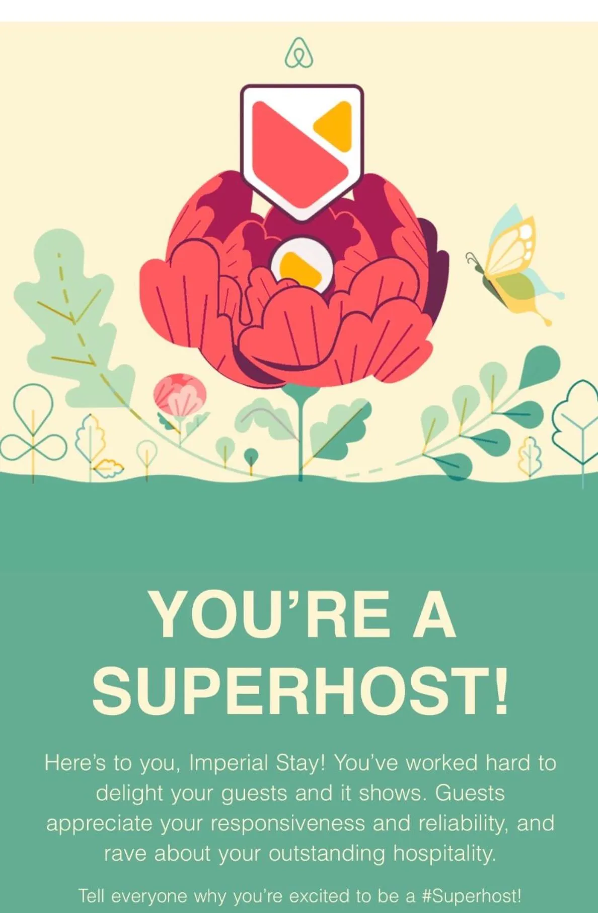 Certificate/Award in IMPERIAL STAY BnB