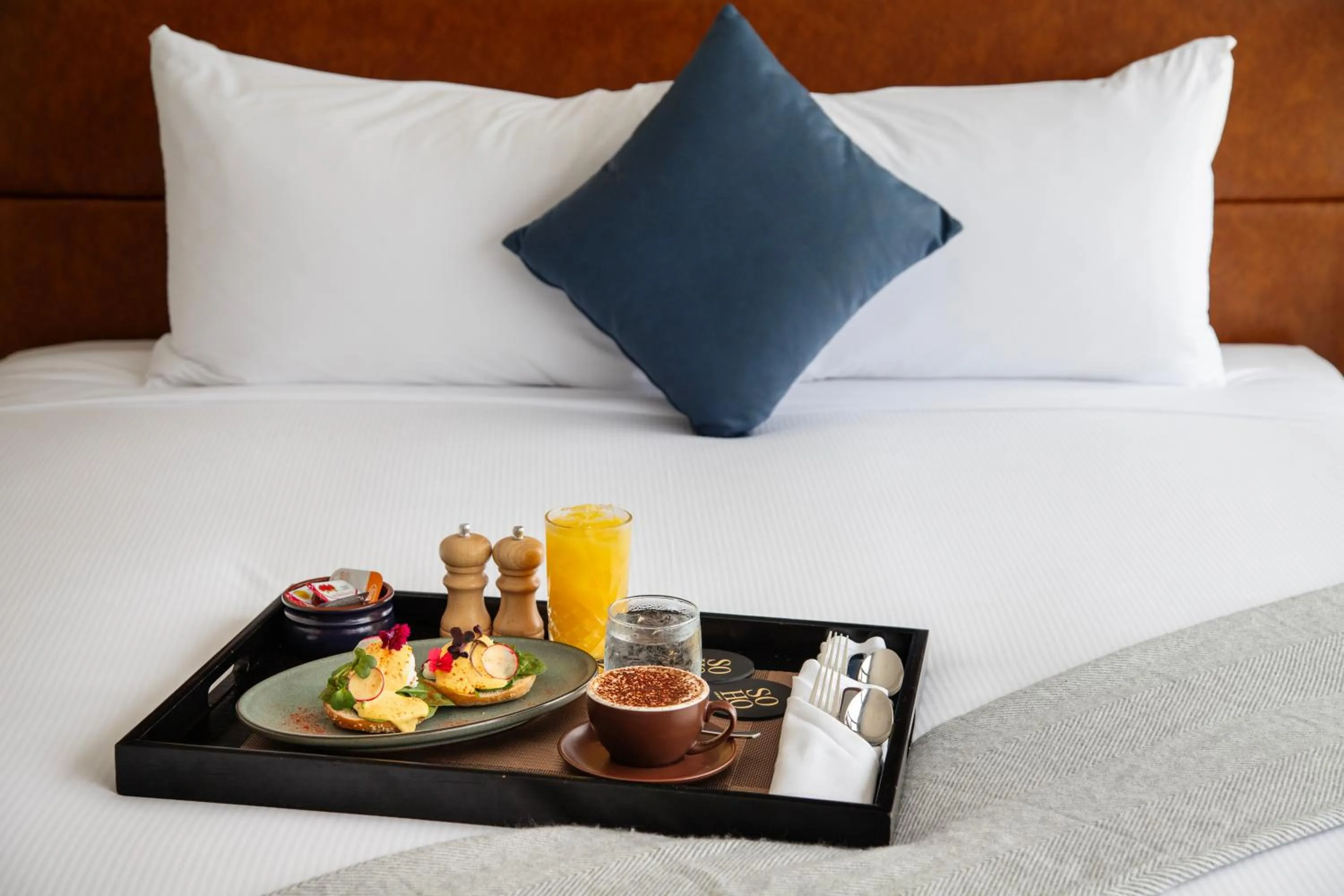 Bed in SOHO Hotel Auckland