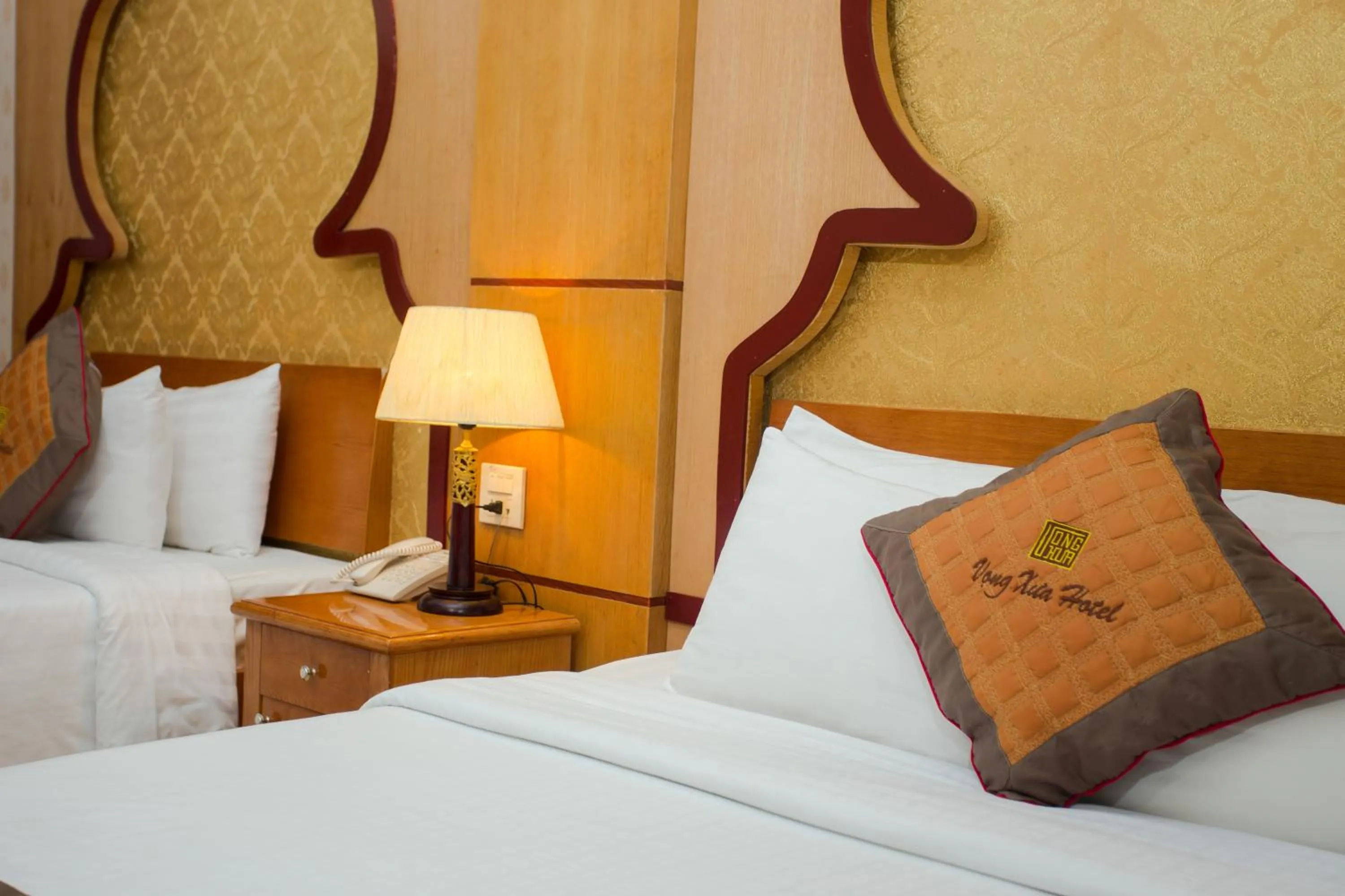 Bed in Vong Xua Boutique Hotel