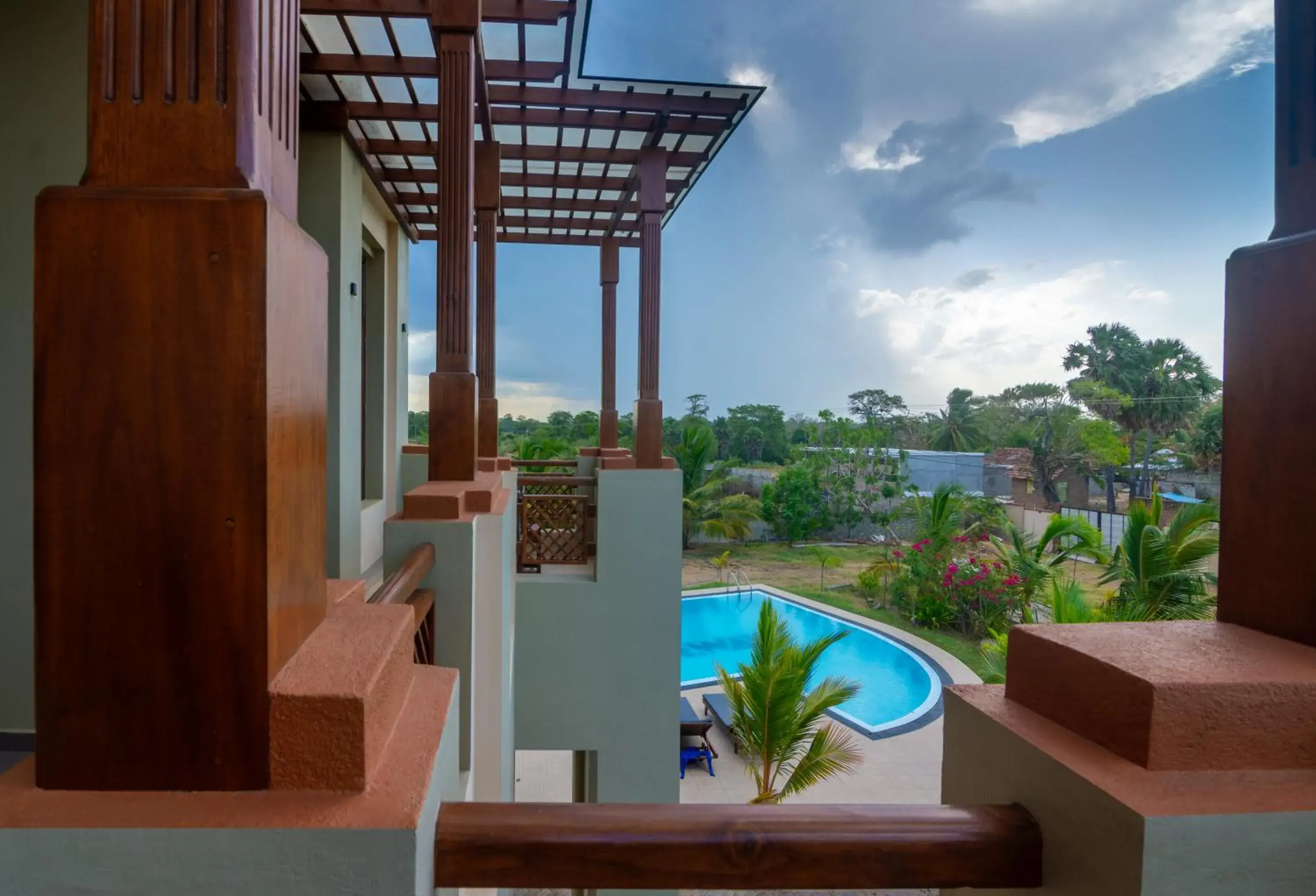 Pool view in Paddyway Resort Pool view in Paddyway Resort
