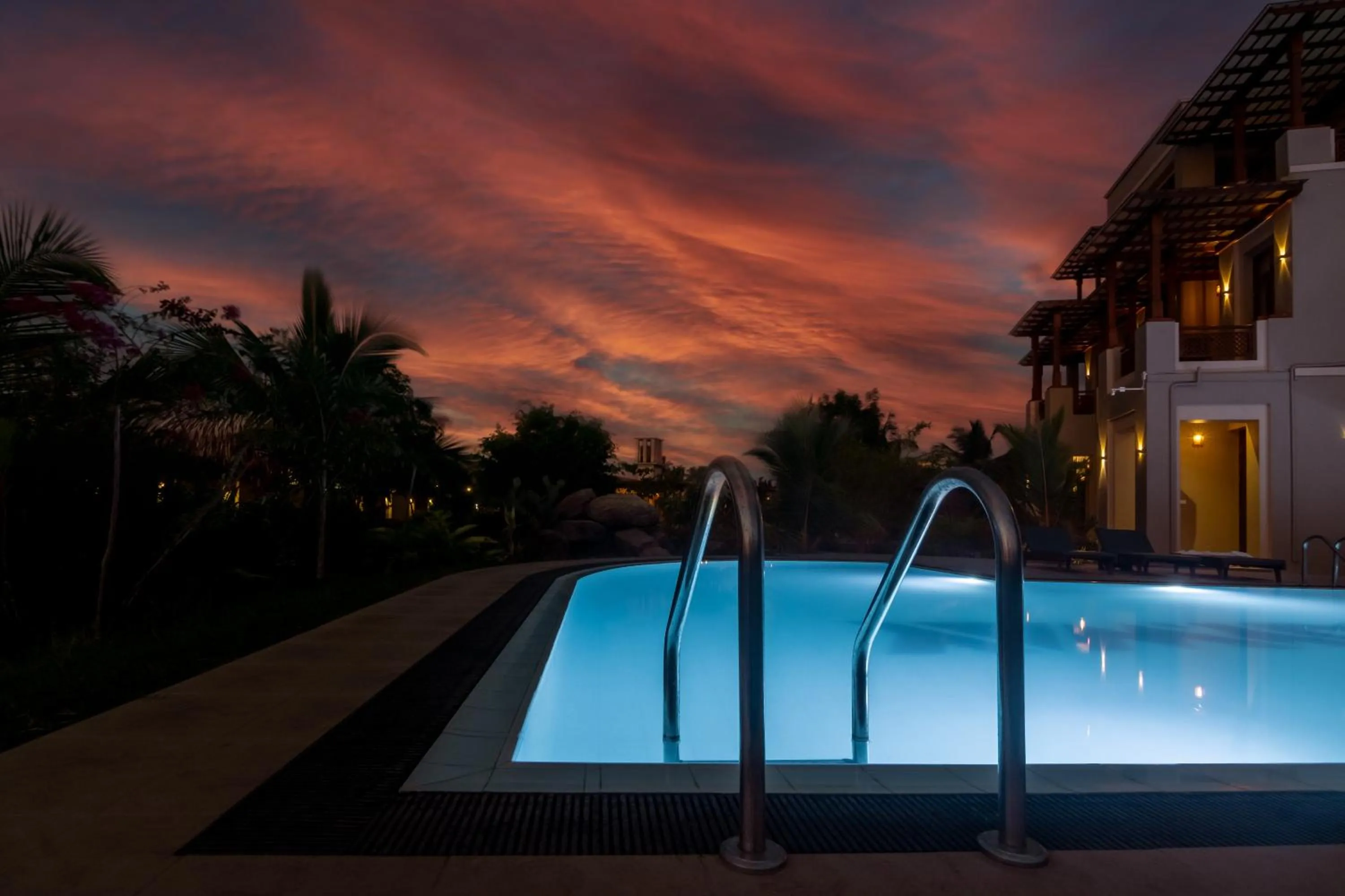 Pool view in Paddyway Resort