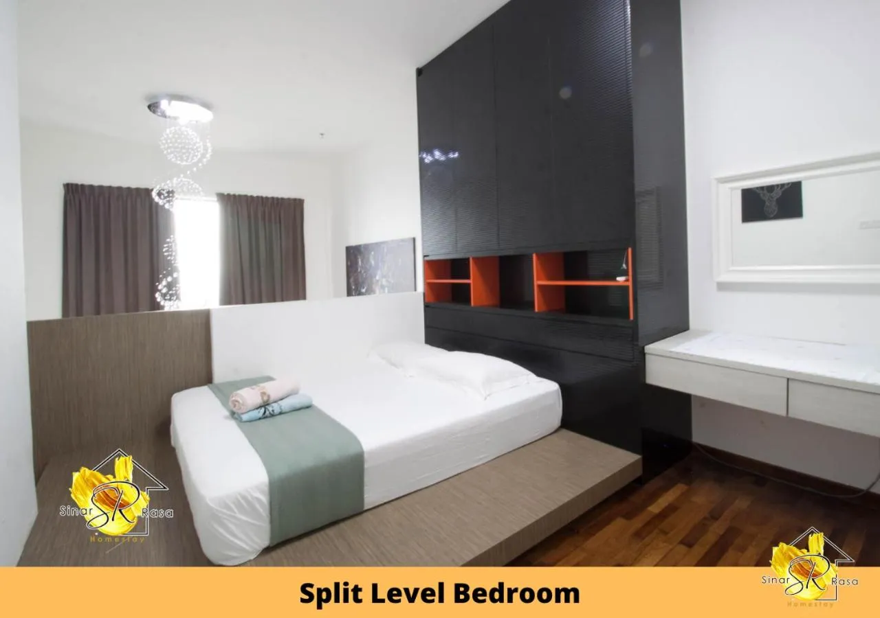 Bed in Sinar Rasa Homestay at I-Soho, I-City
