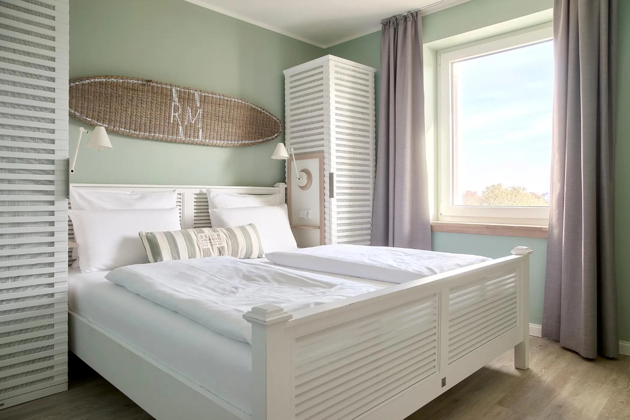 Bedroom, Bed in Beach Apartments Büsum