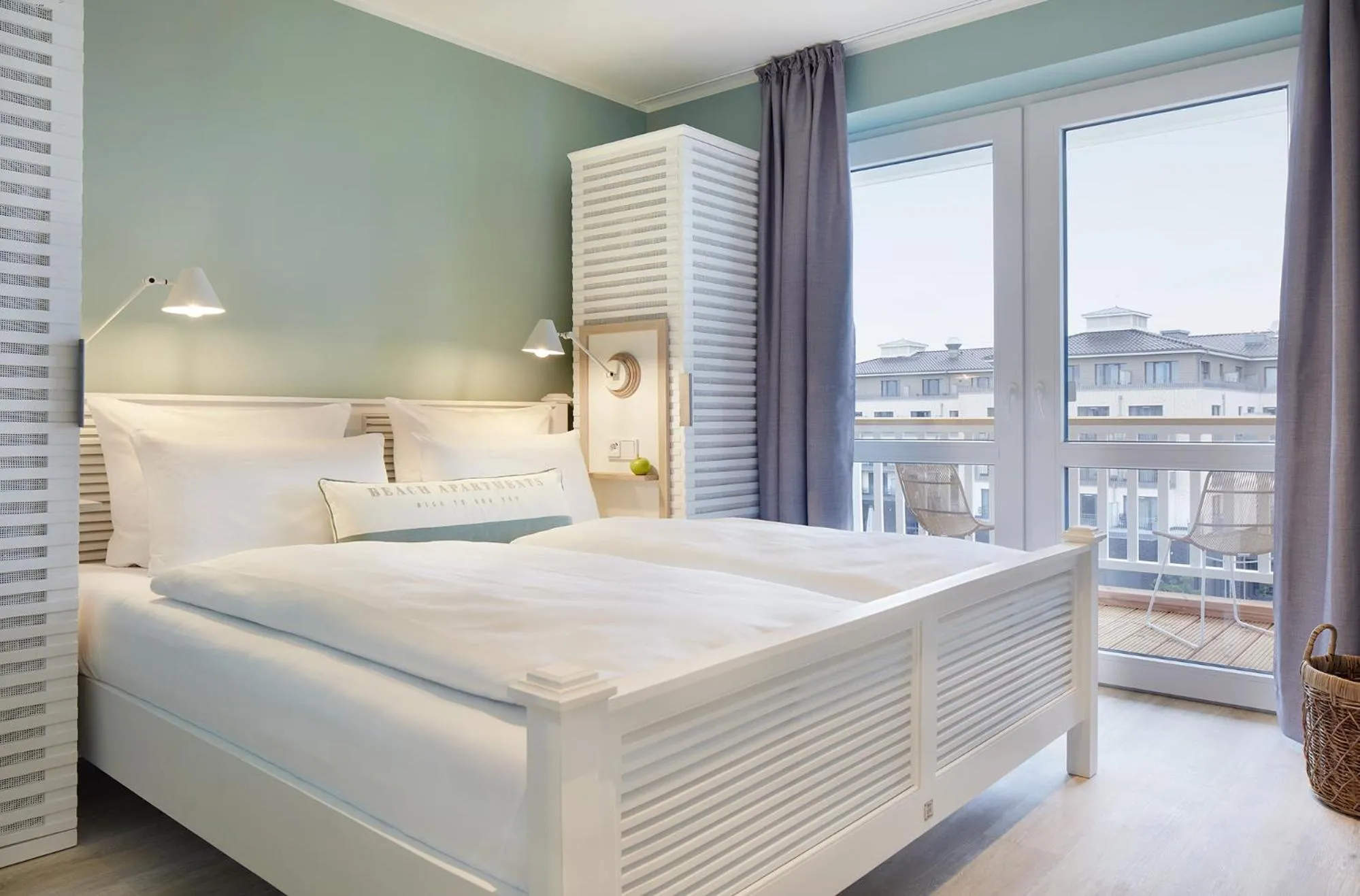 Bedroom, Bed in Beach Apartments Büsum