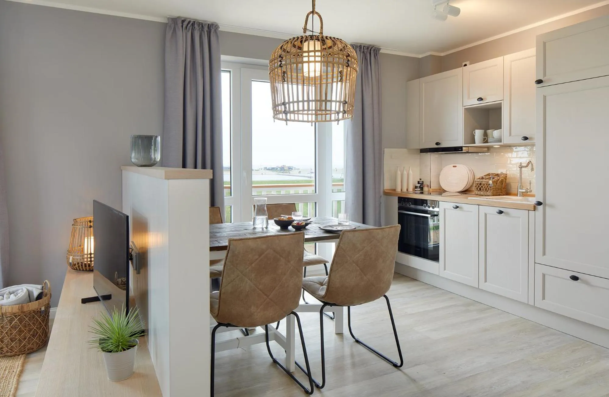 kitchen in Beach Apartments Büsum