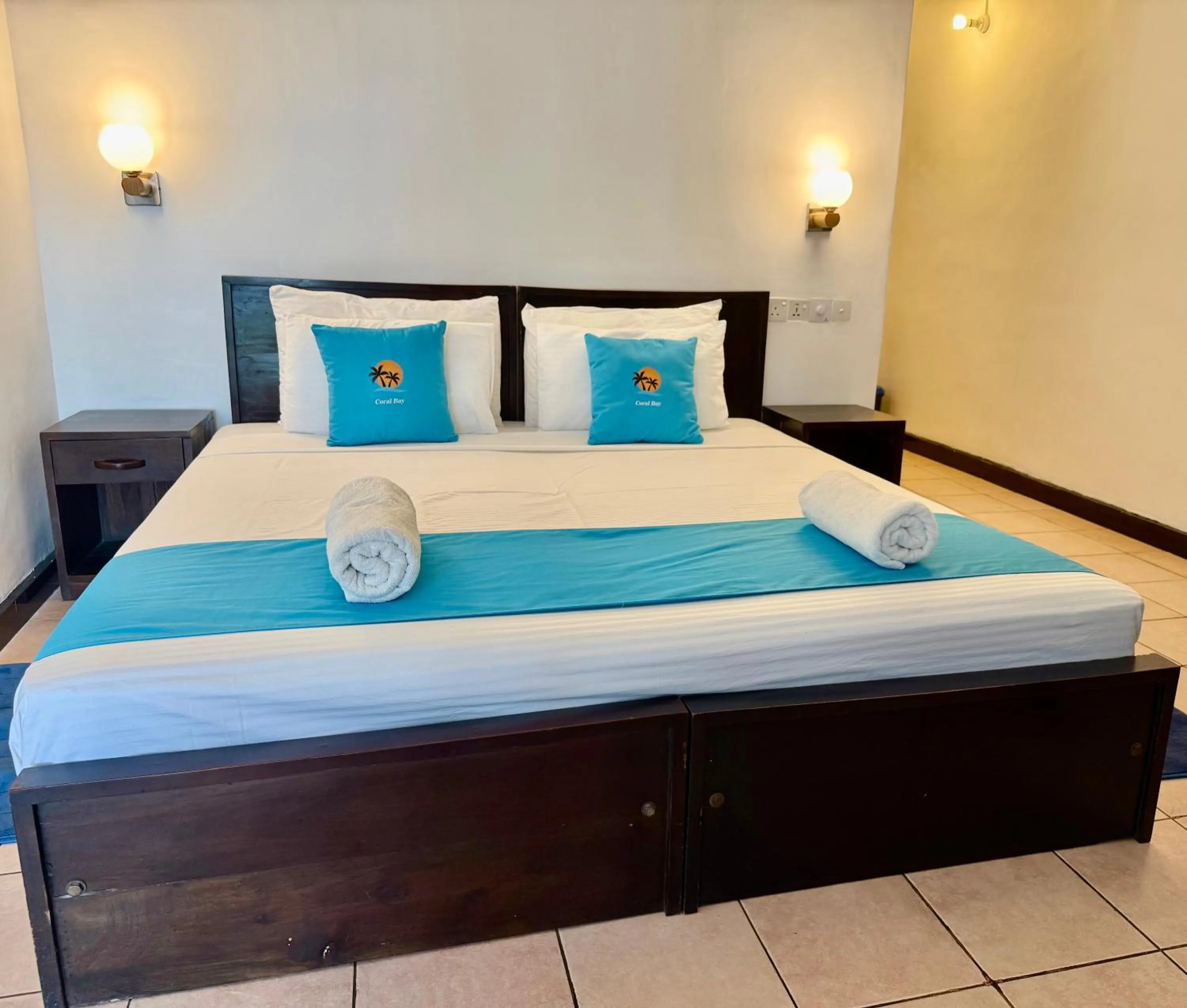 Bed in Hotel Coral Bay
