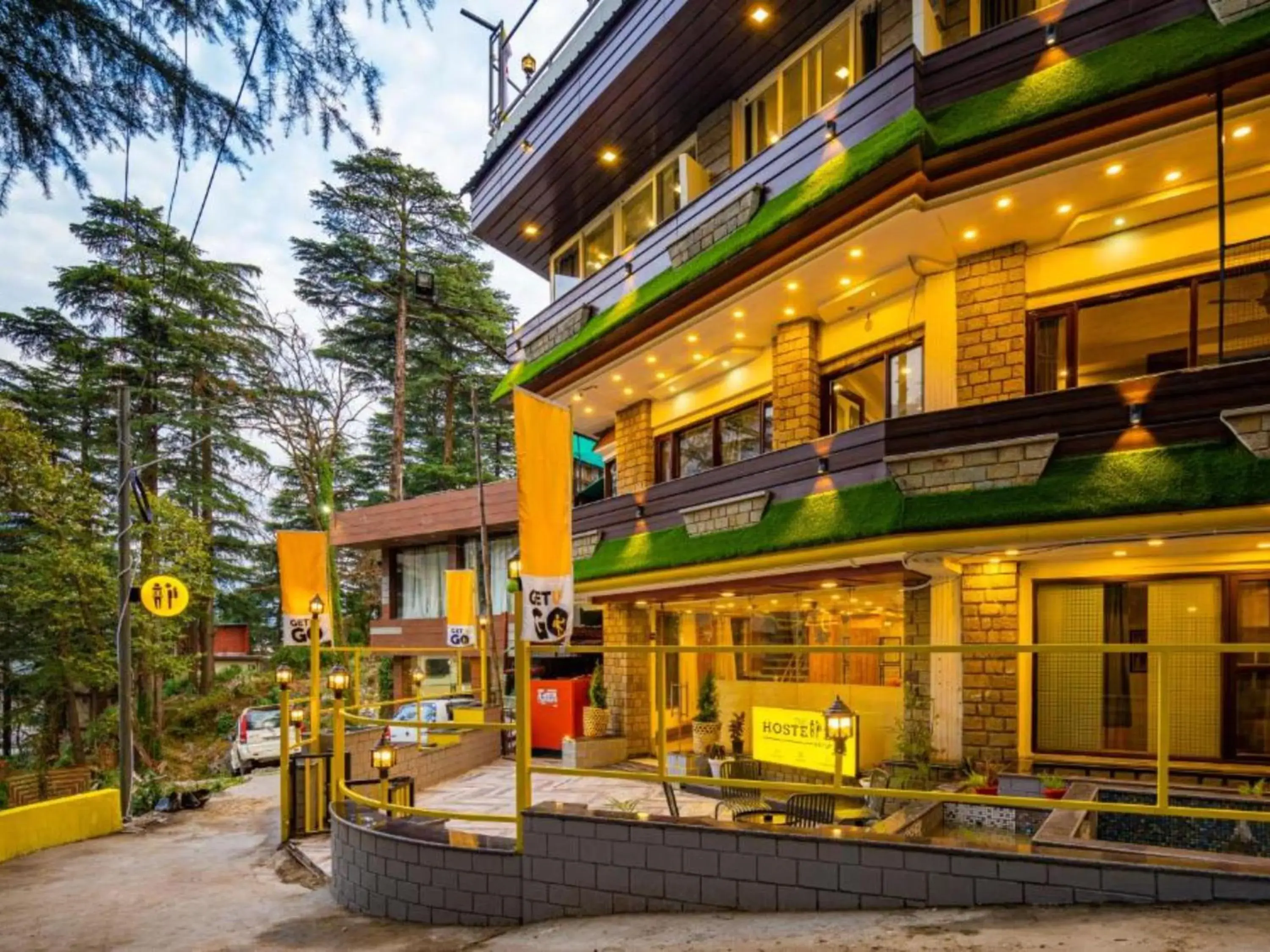 Property building in The Hosteller Mcleodganj, Mall Road Property building in The Hosteller Mcleodganj, Mall Road
