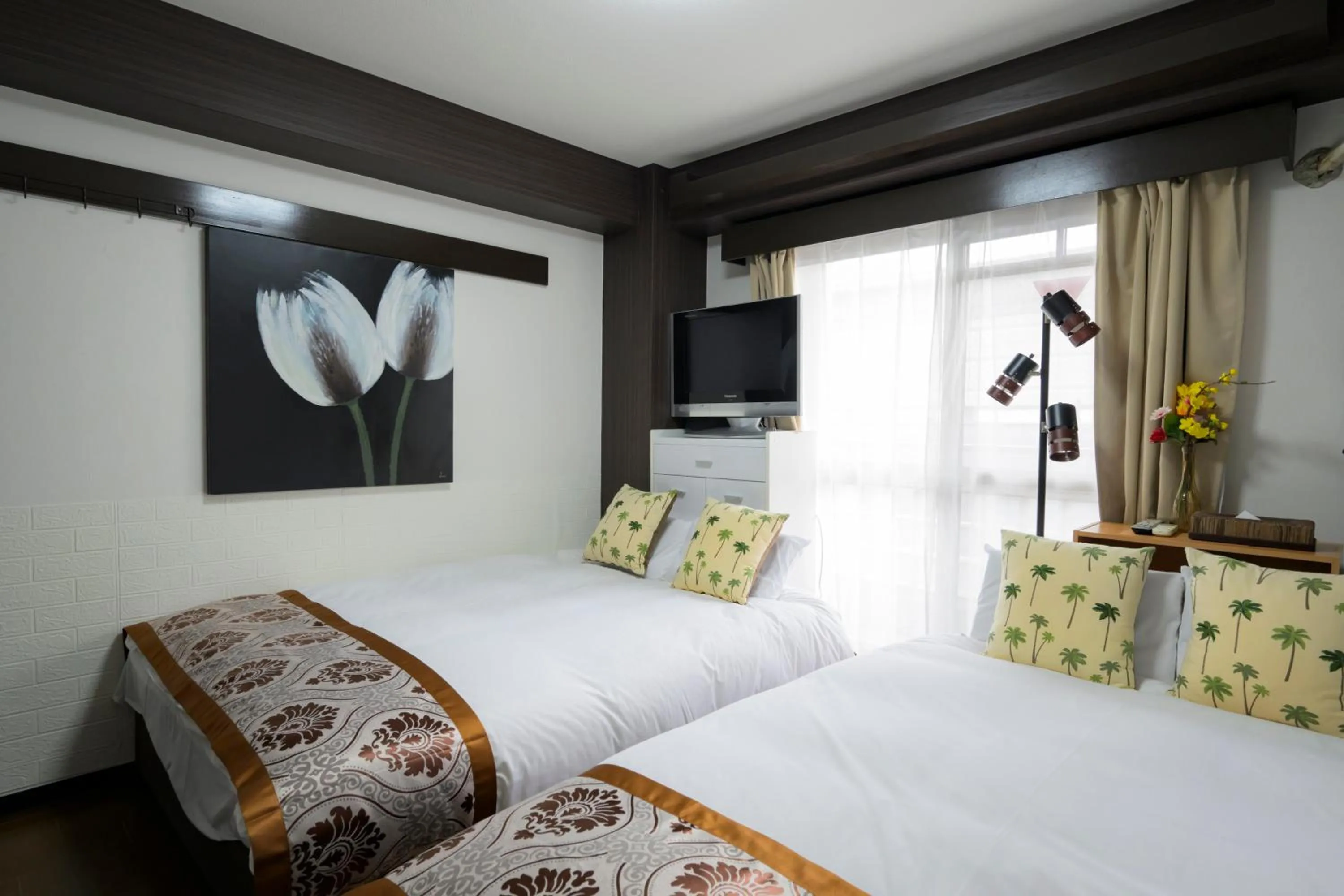 Bed in HOTEL AARON通天東