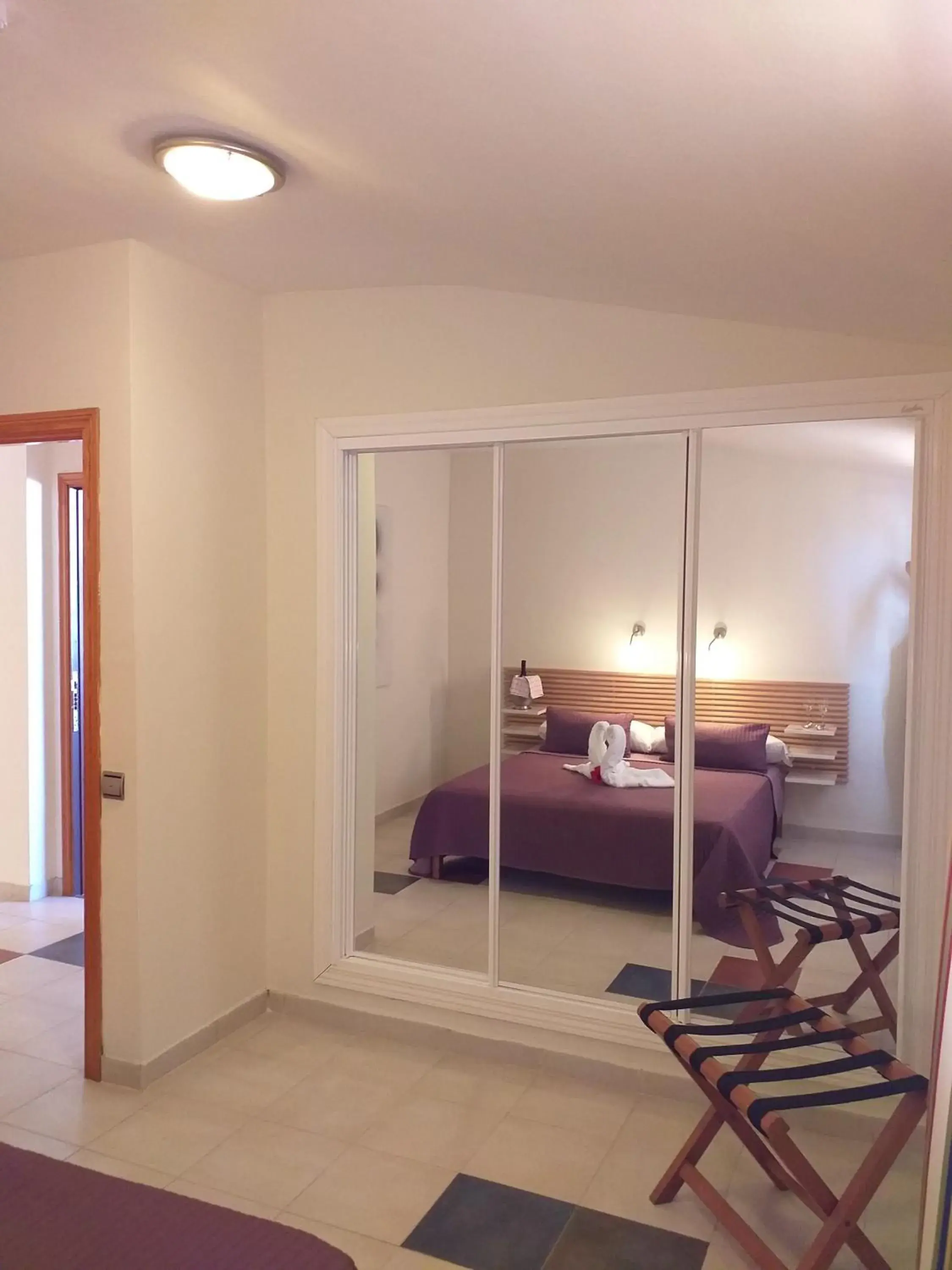 Bed in Aparthotel El Cerrito Bed in Aparthotel El Cerrito