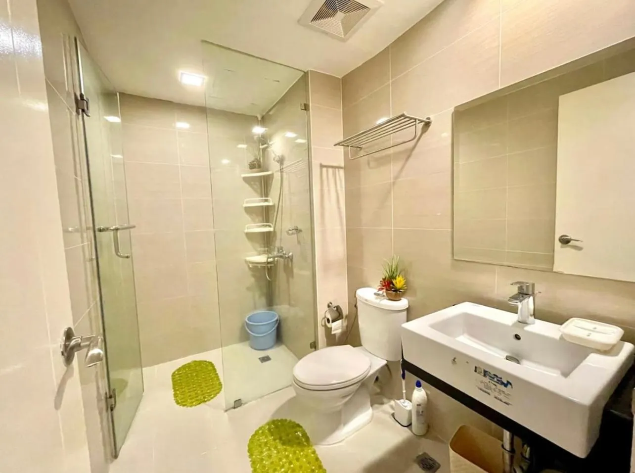 Shower in Luxury 1BR Unit with Pool at Venice Luxury Residences, Tower Domenico, McKinley Hill, Taguig City